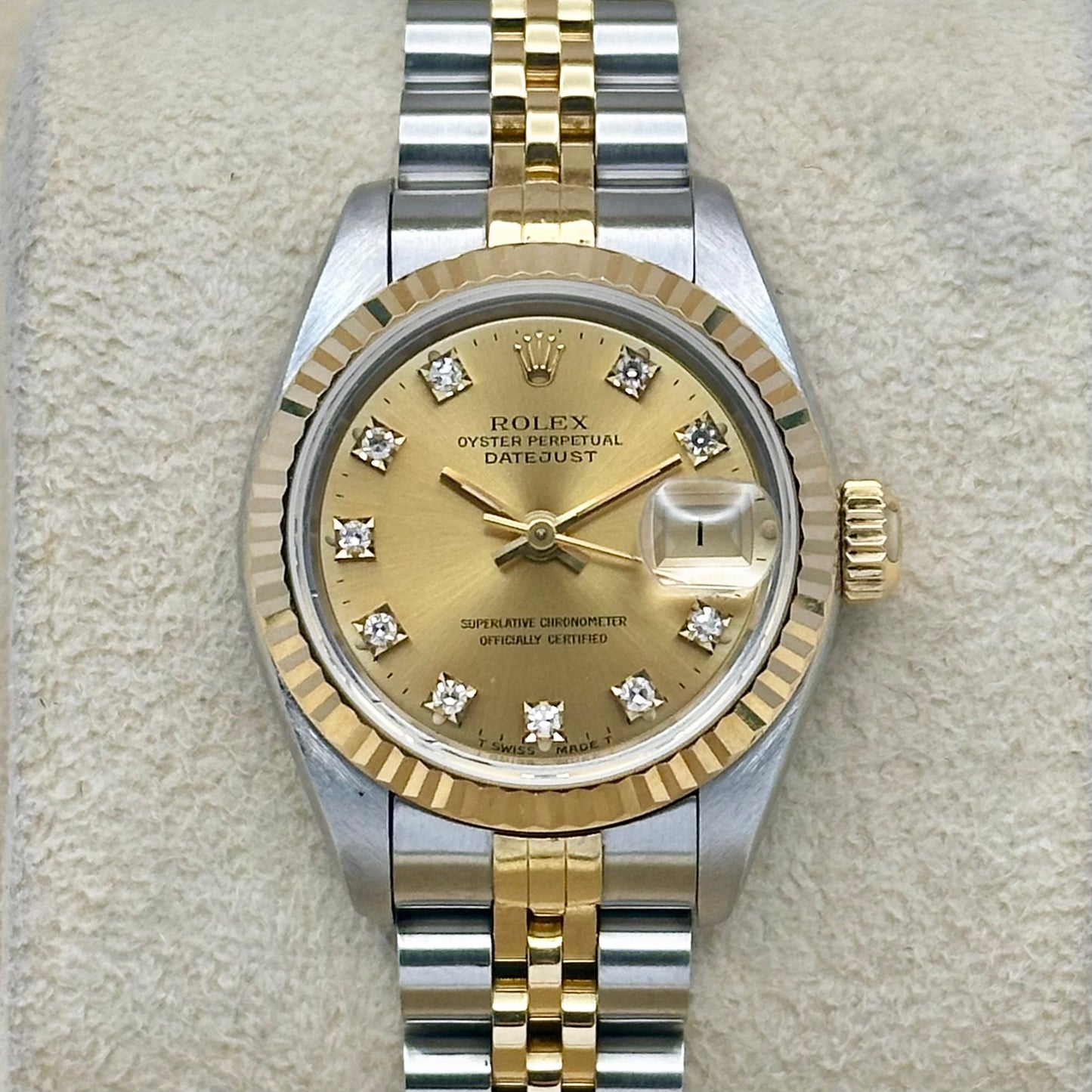 Lady-Datejust 26 Champagne Diamond Ref 69173G