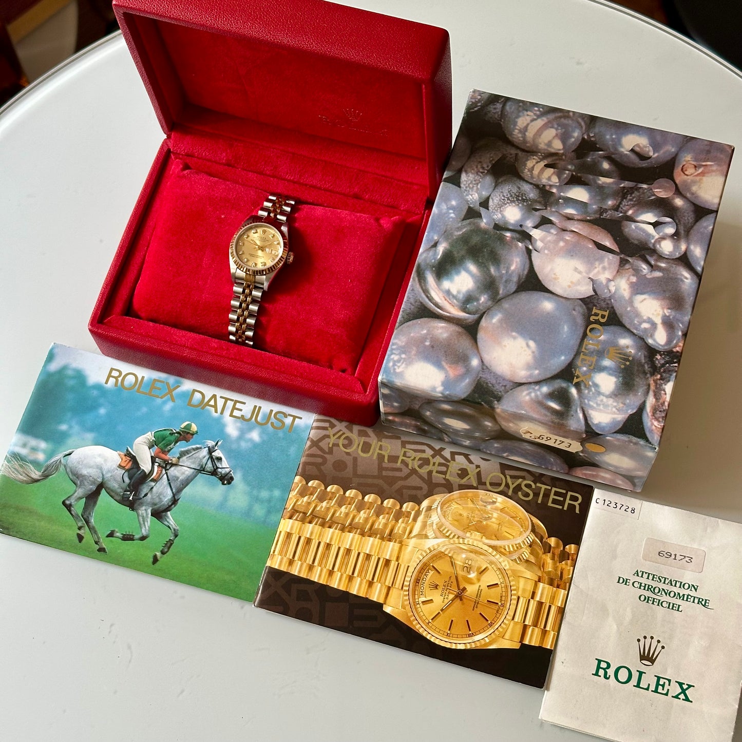 Lady-Datejust 26 Champagne Diamond Ref 69173G