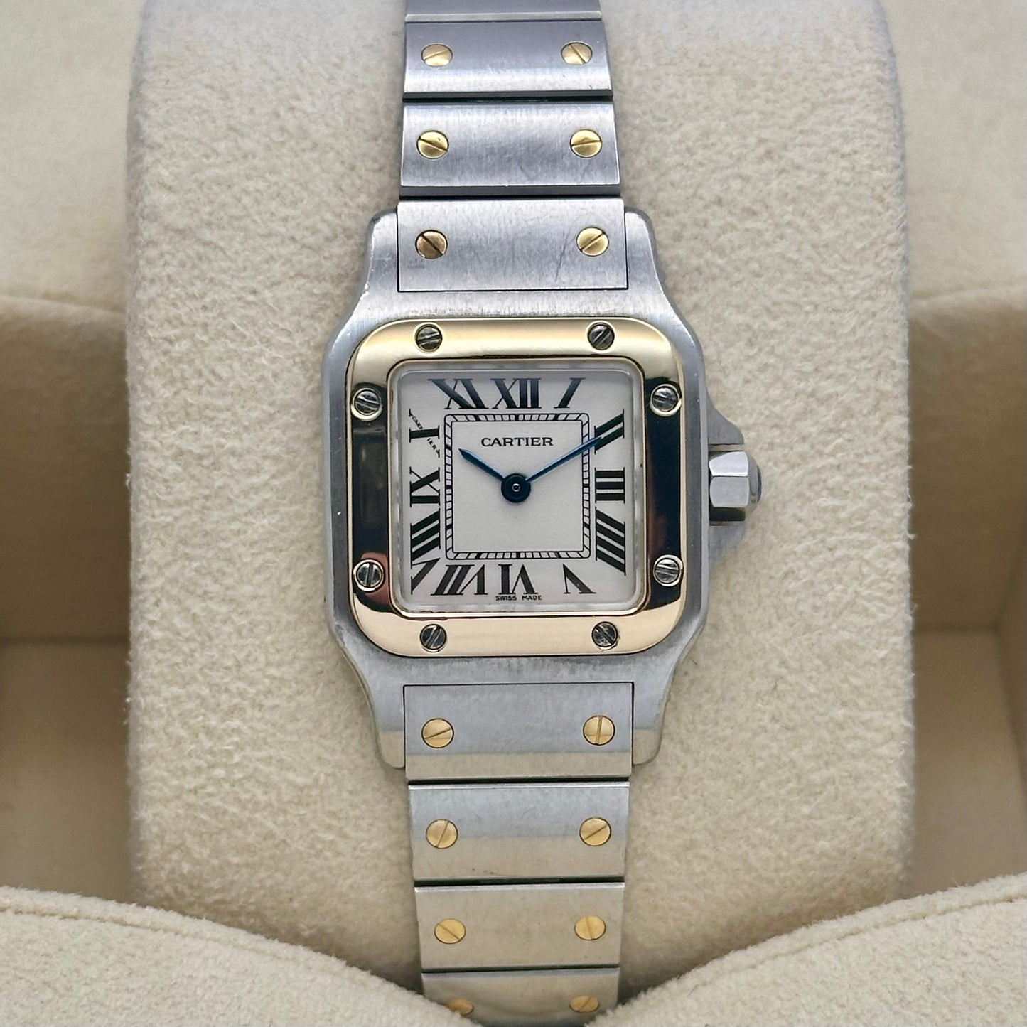Santos Galbée White Romans 18K Yellow Gold Ref W20012C4 2008