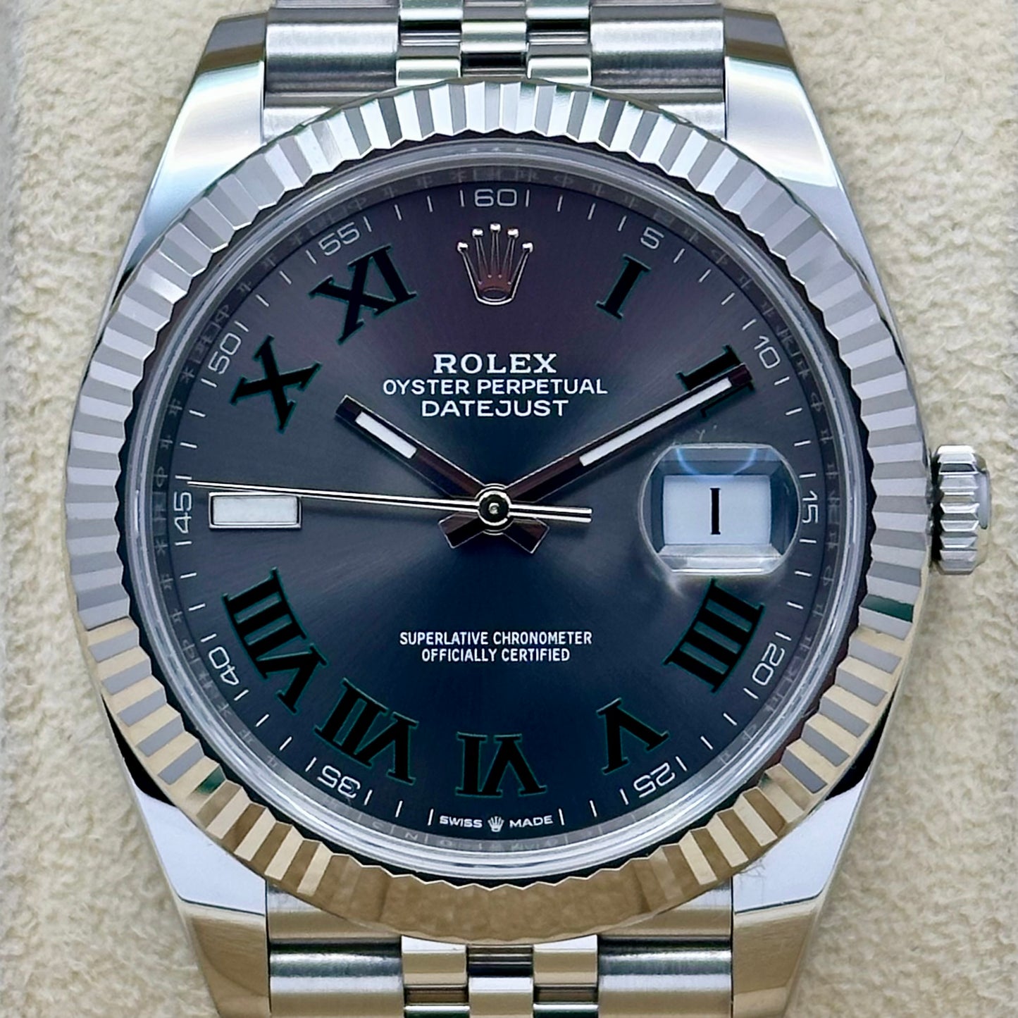 Datejust 41 Wimbledon 18K White Gold Ref 126334 2018
