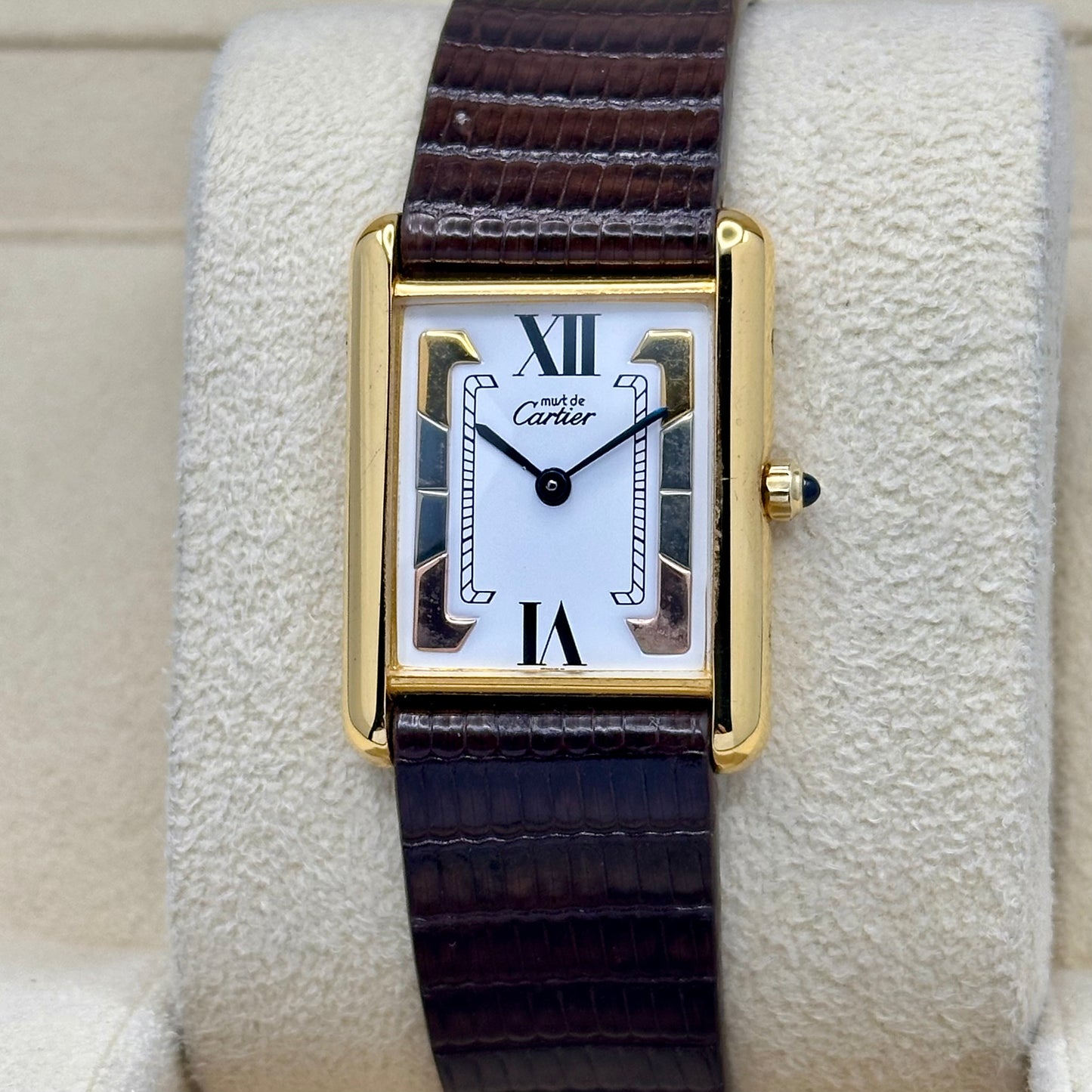 Tank Must Vermeil Large Trinity Dial Ref 6 81006 1990