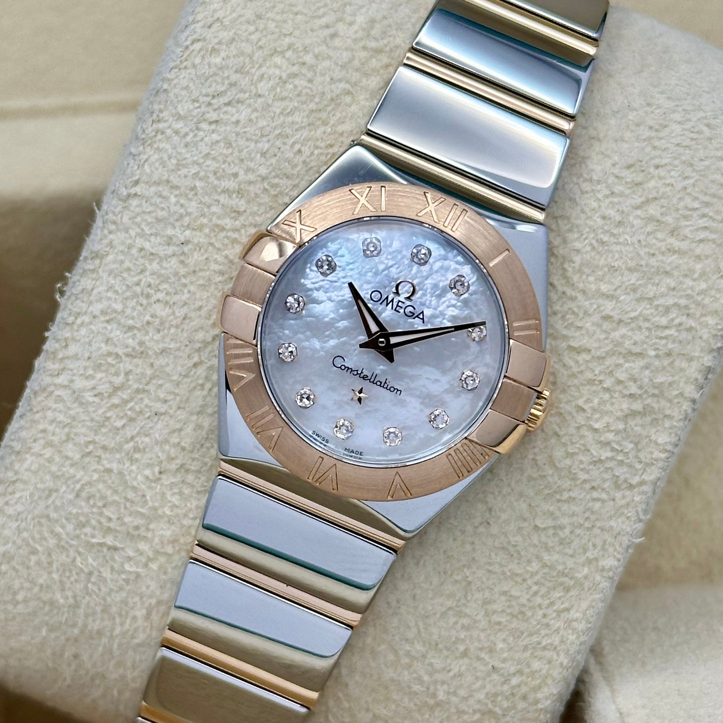 Constellation Ladies Mother Of Pearl Diamond Dial Ref 131.20.25.60.55.001