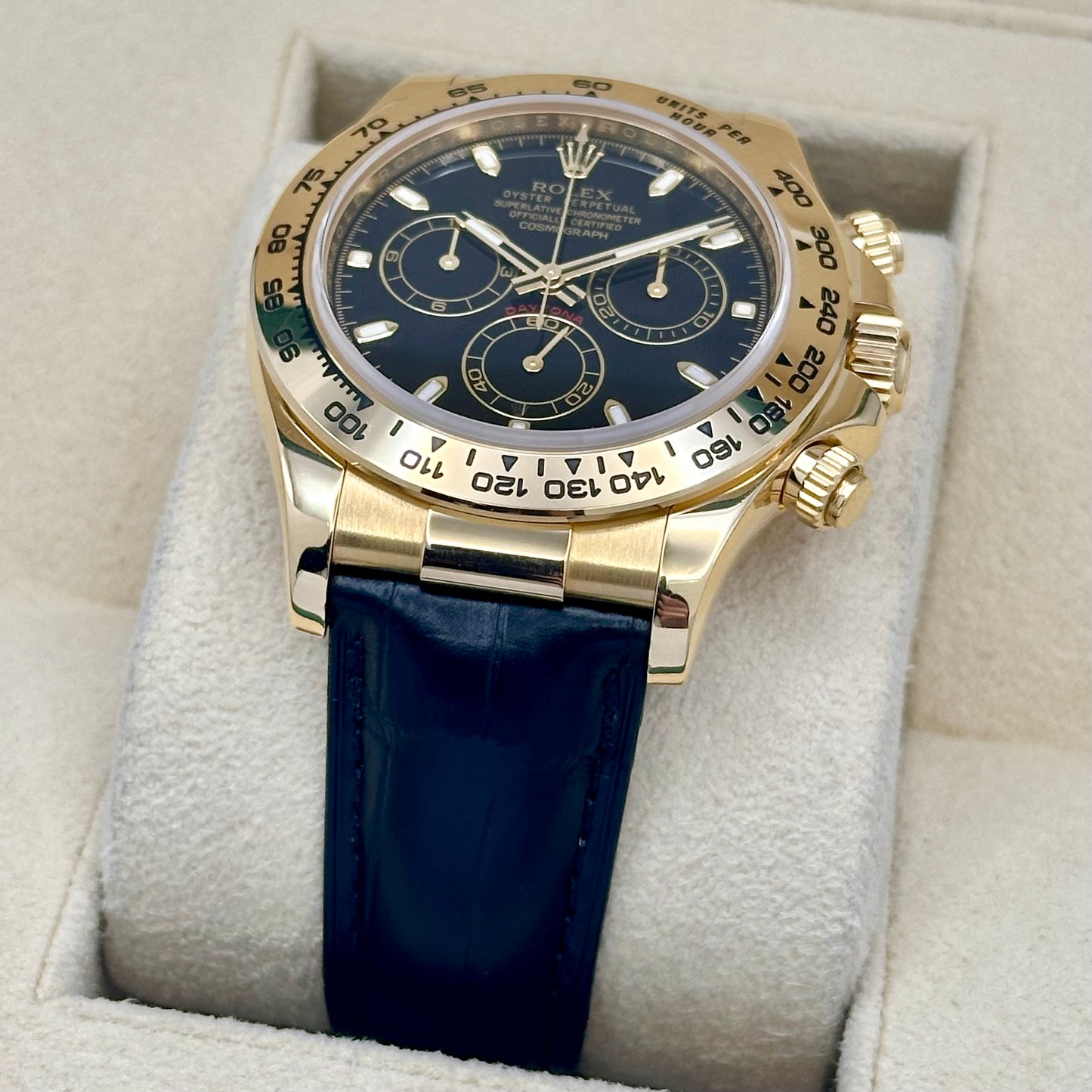 Cosmograph Daytona 18K Yellow Gold Black Ref 116518 2014