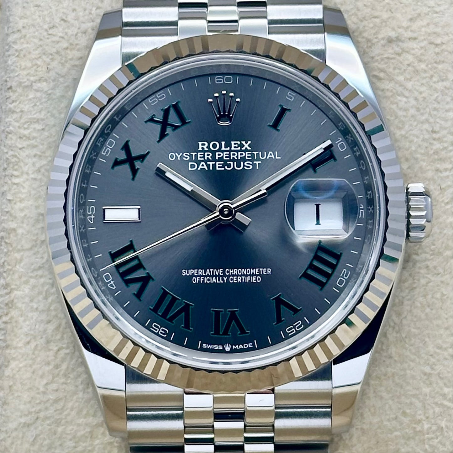 Datejust 36 Wimbledon 18K White Gold Ref 126234 2026