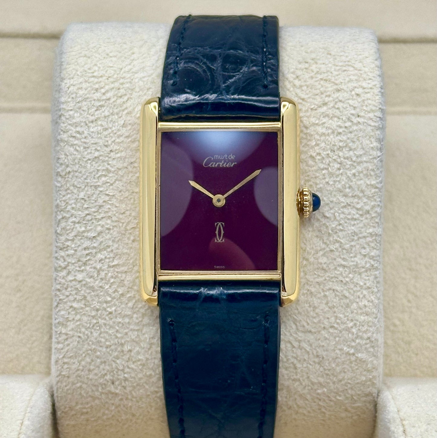 Tank Must Large Burgundy Manual Winding