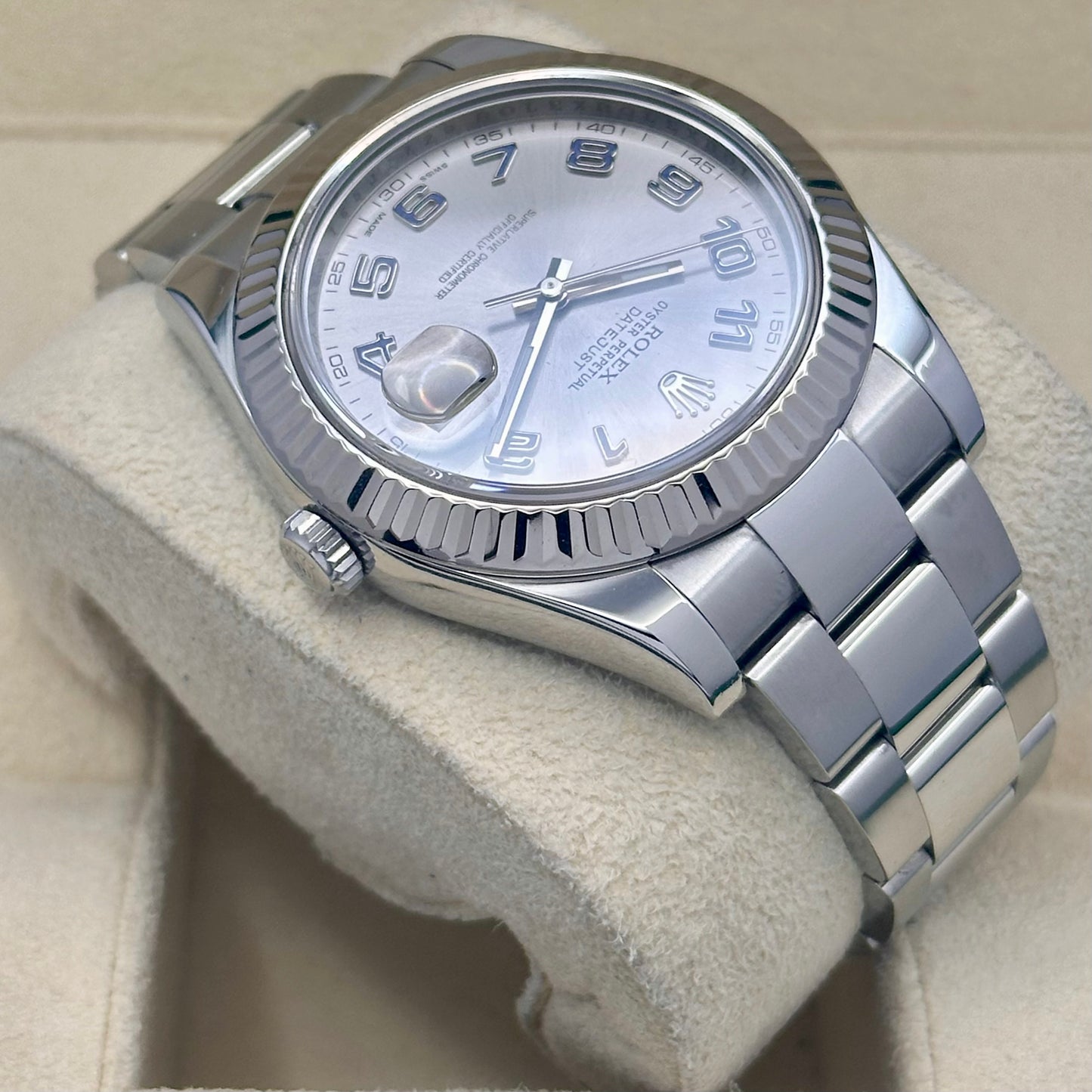 Datejust 41 II Rhodium Arabic Dial Ref 116334 2014