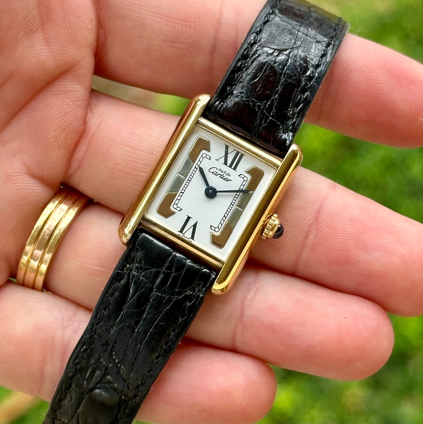 Tank Must Small White Trinity Dial Ref 5057001