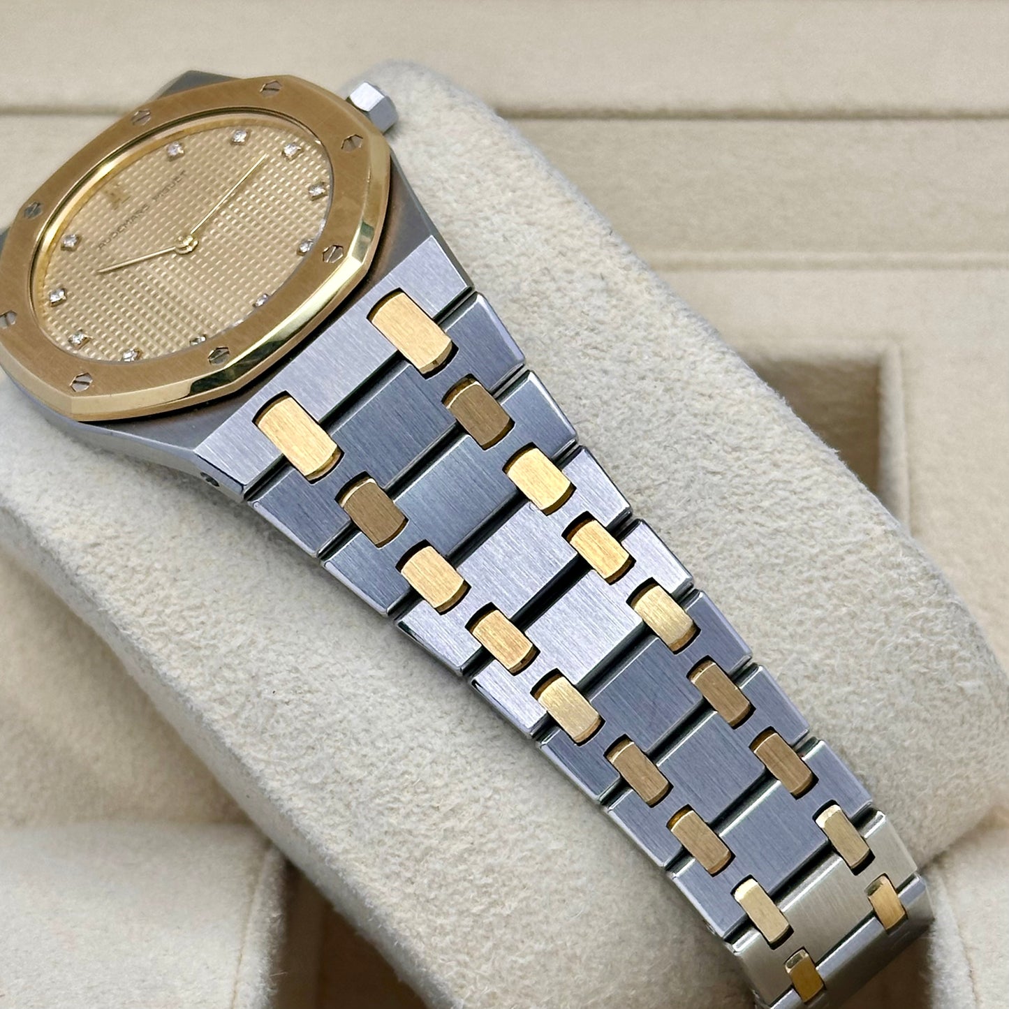 Royal Oak Champagne Diamond 18K Yellow Gold Two Tone Ref 56303SA 1990