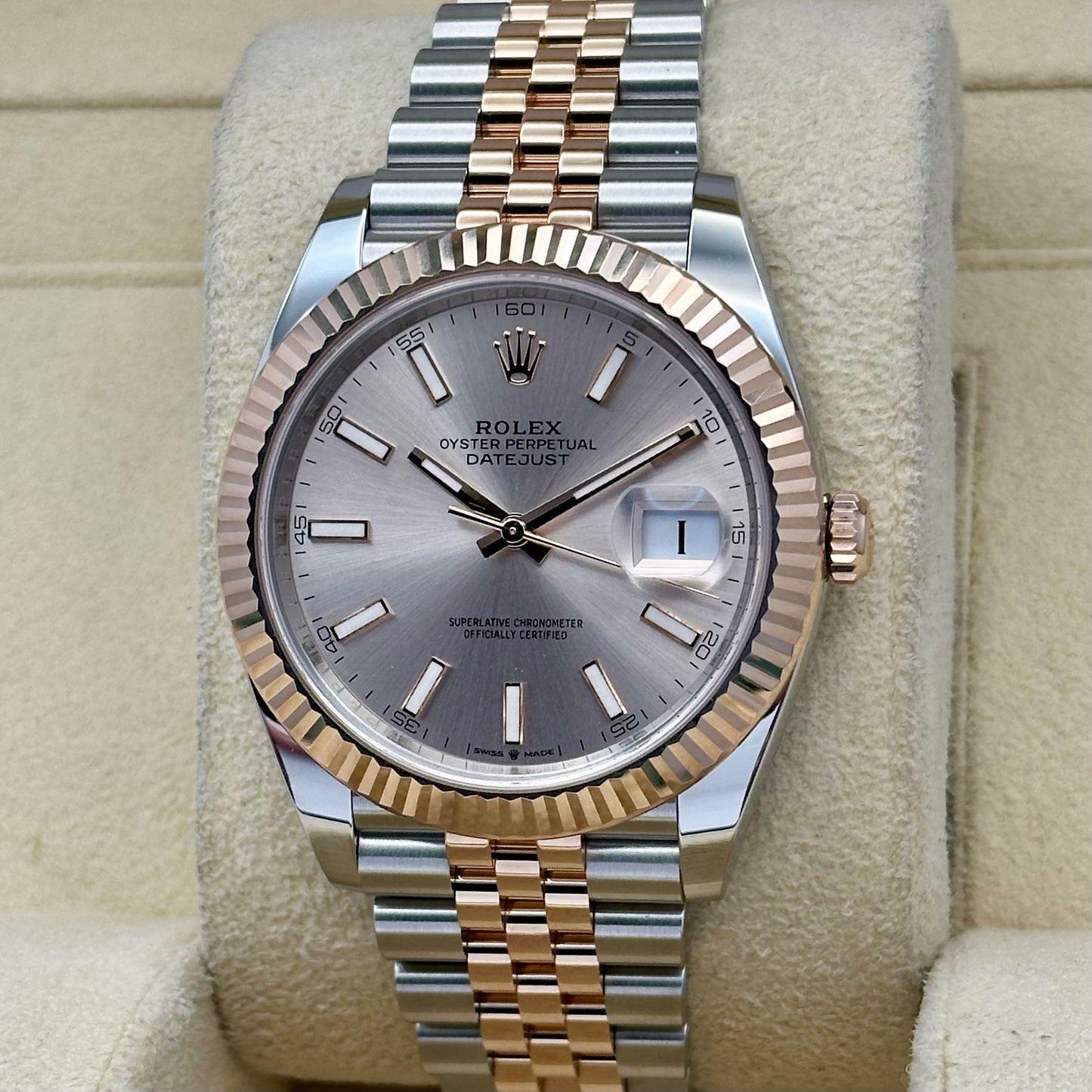Datejust 41 Sundust 18K Rose Gold Ref 126331 2025