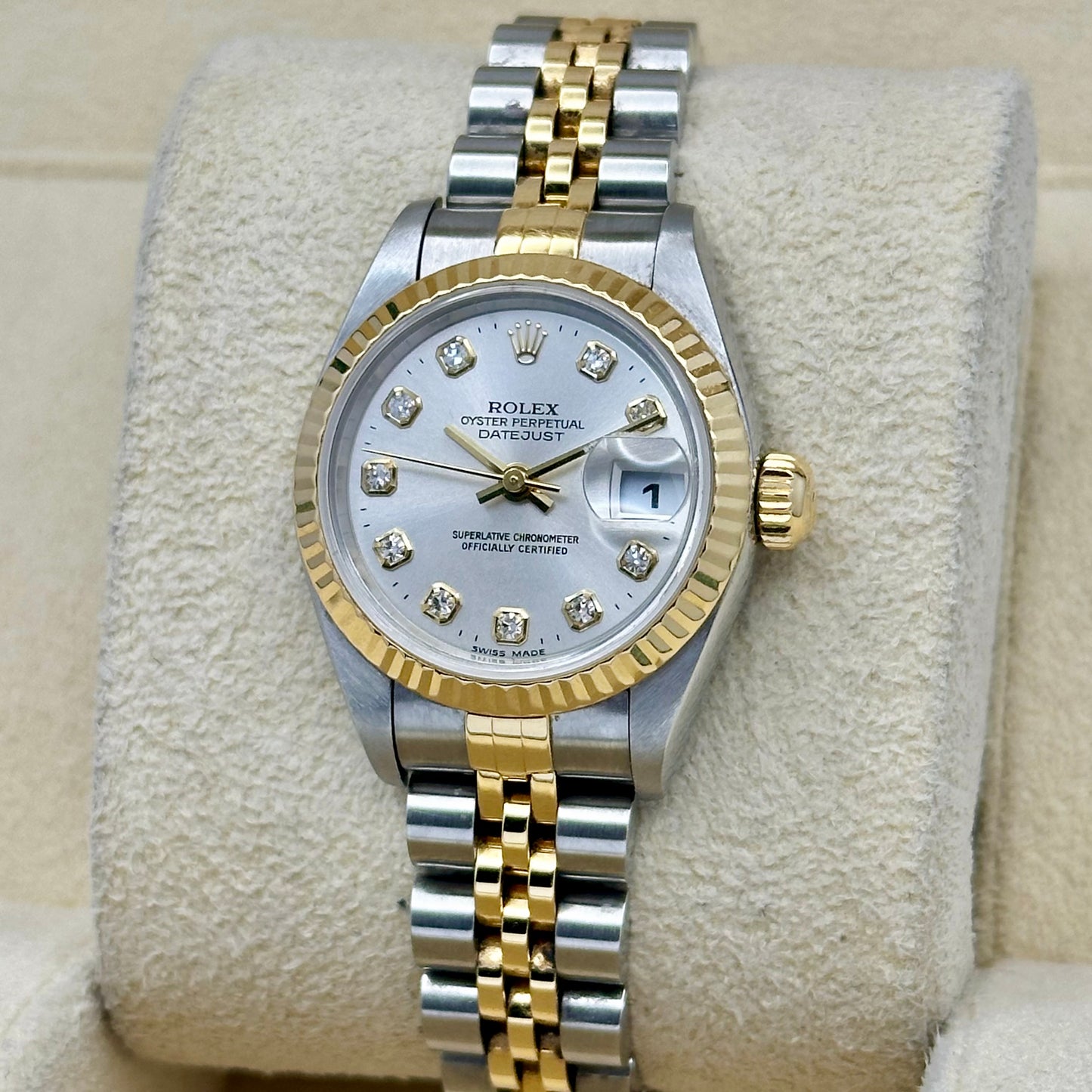 Lady-Datejust 26 Silver Big Diamond Ref 79173 2000