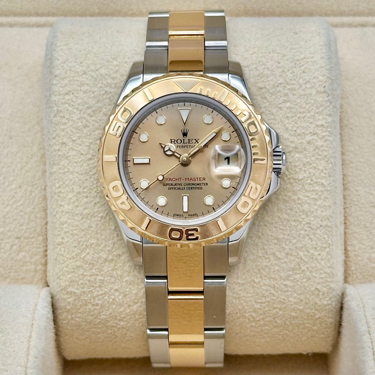 Lady Yacht-Master 29 Champagne 18K Yellow Gold Ref 169623 2006
