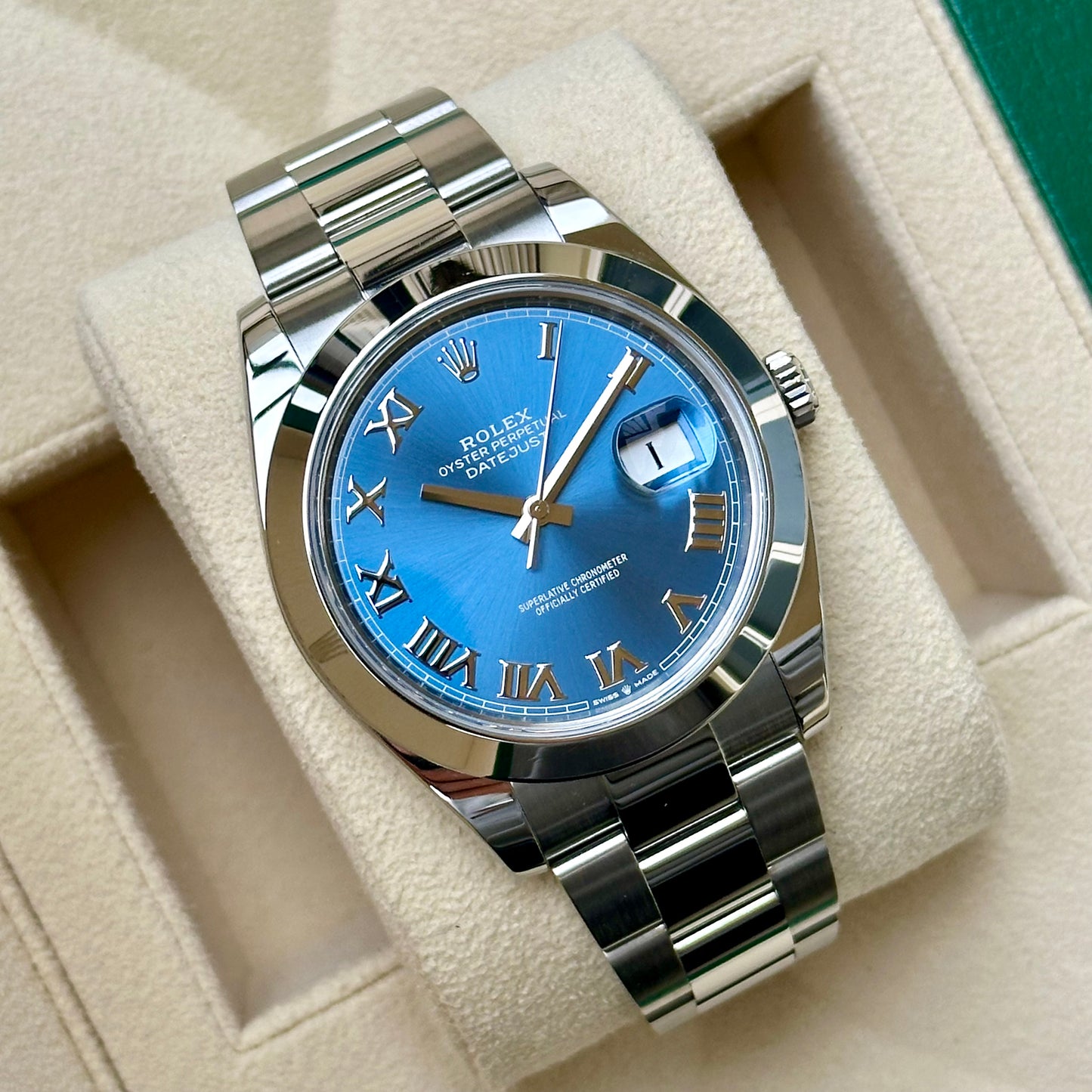 Datejust 41 Azzurro Blue Ref 126300 2020