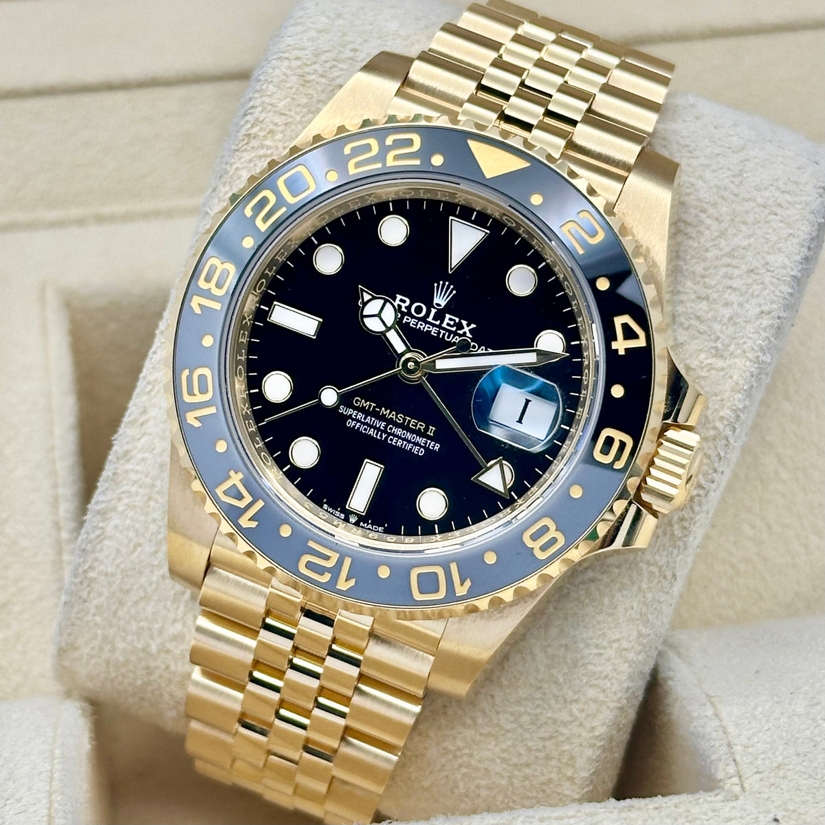 GMT Master II 18K Yellow Gold Jubilee Zombie Ref 126718GRNR