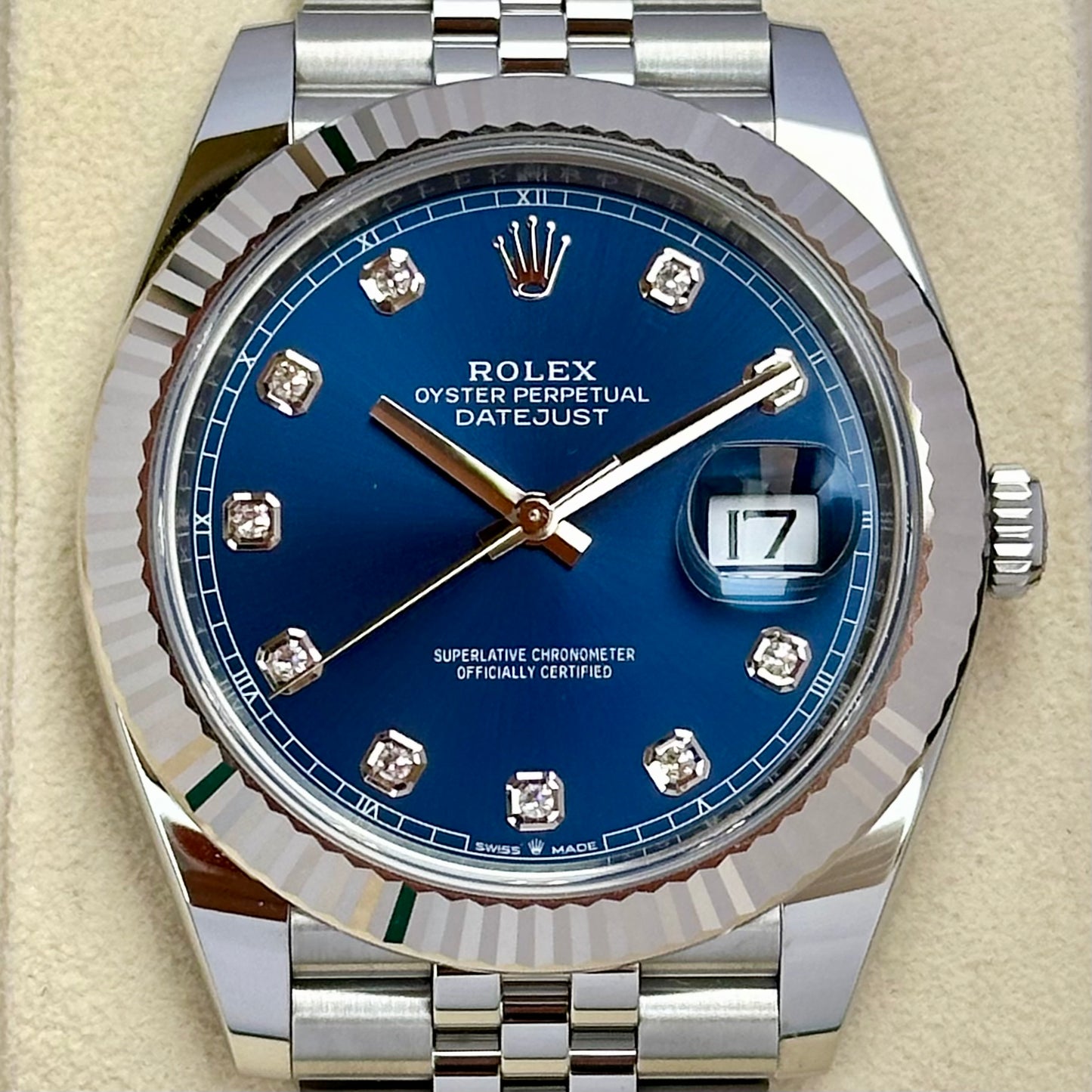 Datejust 41 Blue Diamond Ref 126334 2024