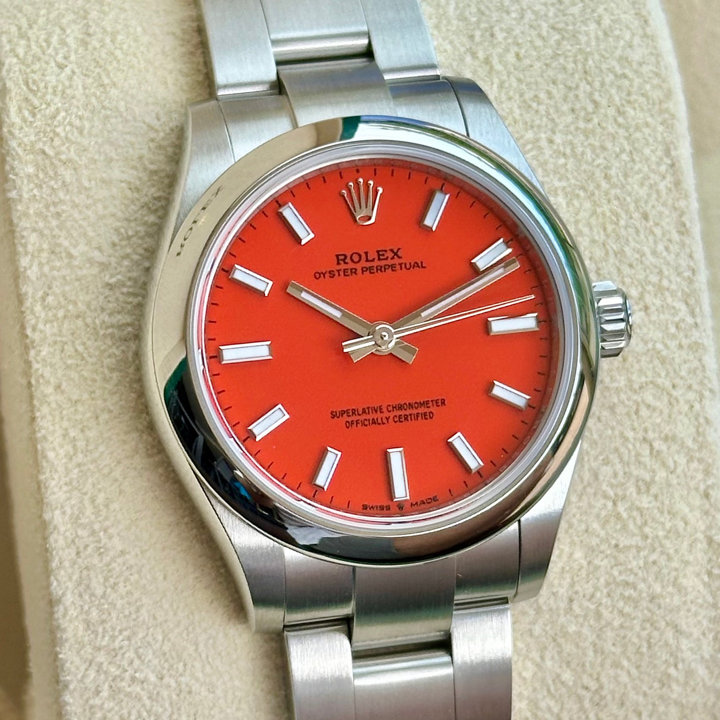 Oyster Perpetual 31 Coral Red Ref 277200 2023