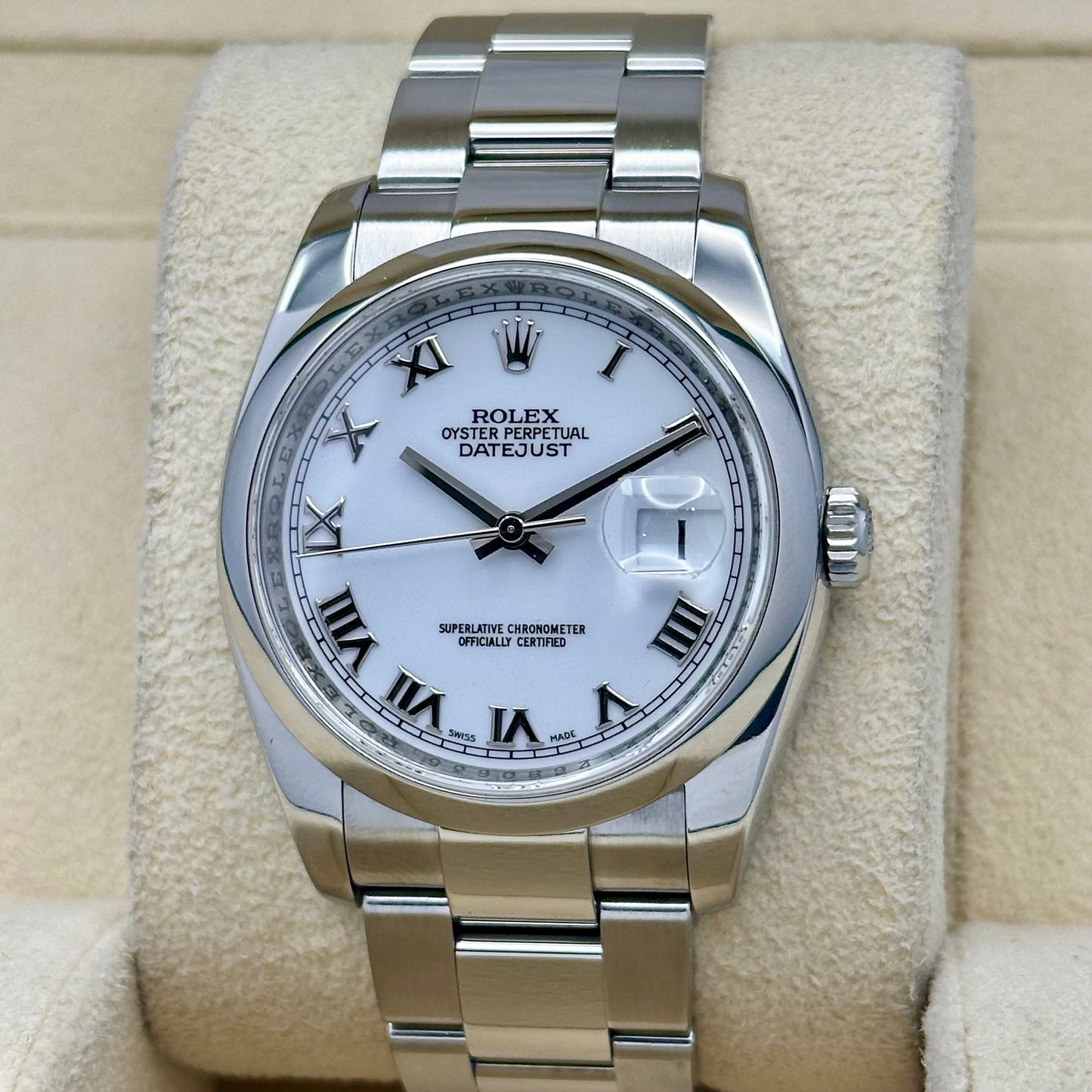 Datejust 36 White Romans Ref 116200 2007