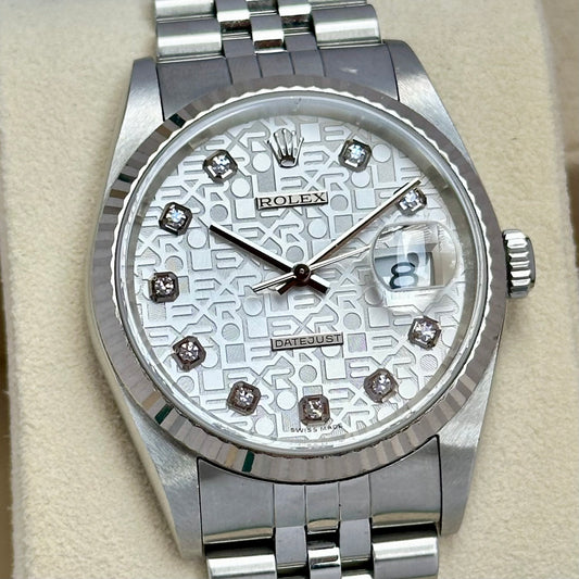 Datejust 36 Anniversary Diamond Dial Ref 16234G 2004