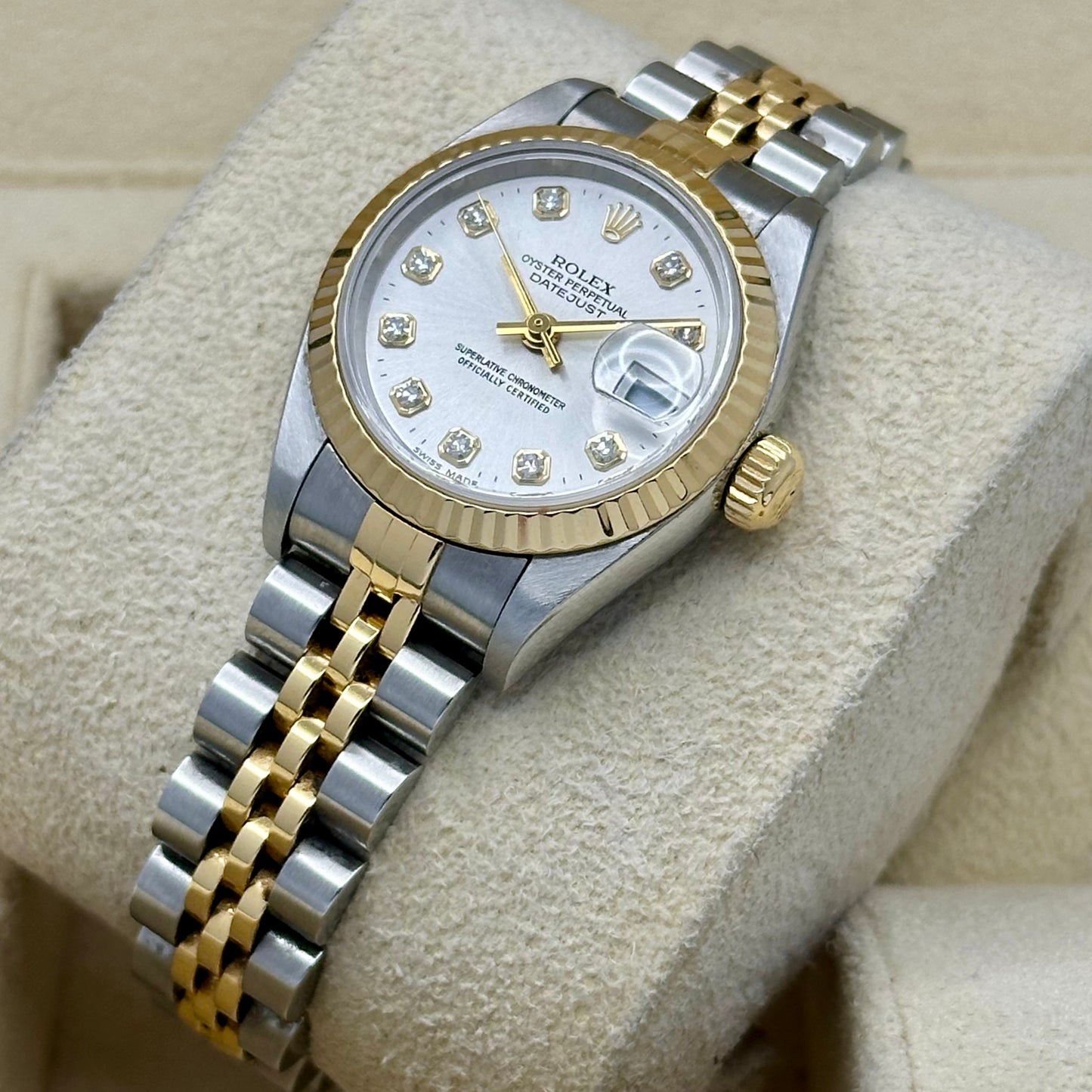 Lady-Datejust 26 Silver Big Diamond Ref 79173 2000