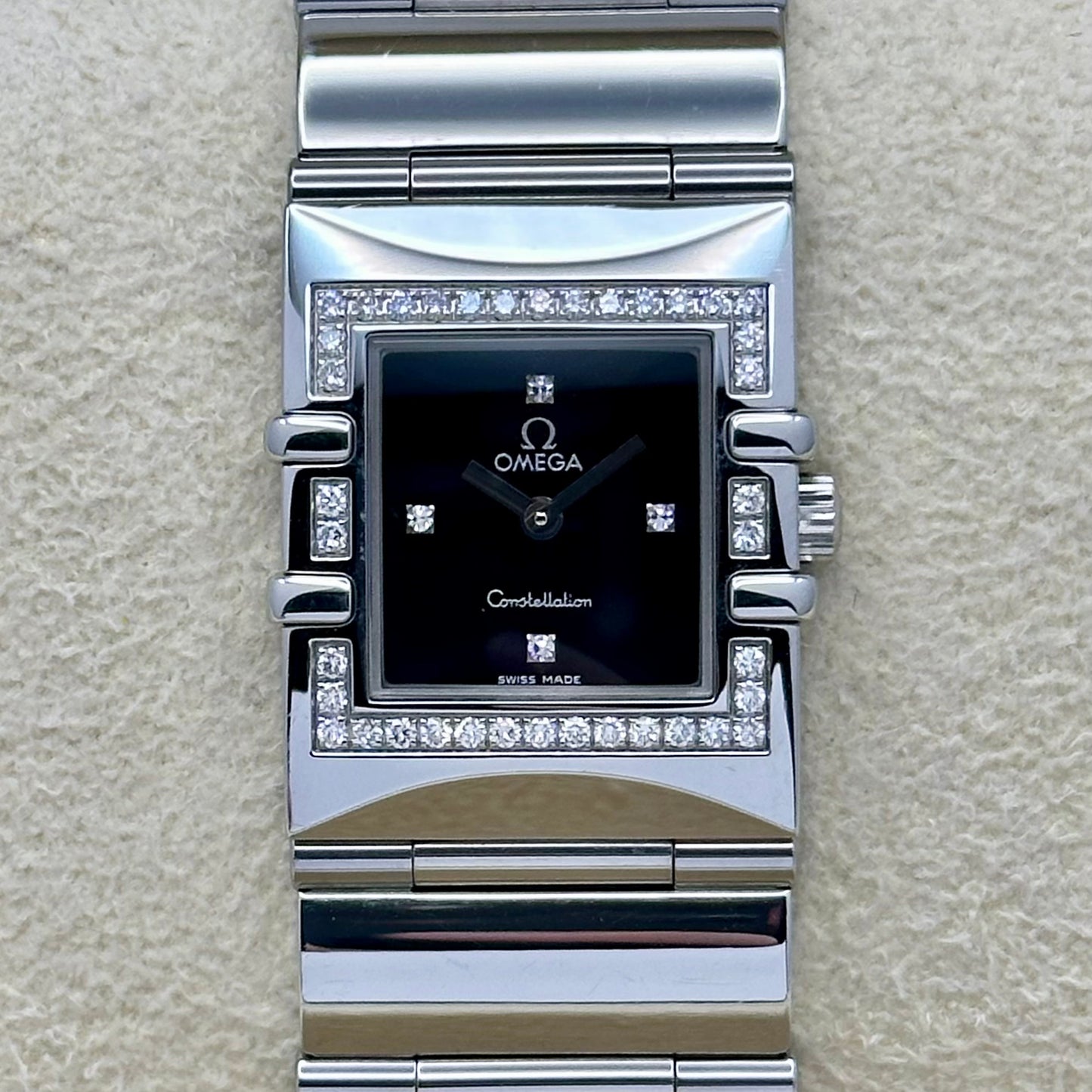 Quadra Constellation Factory Diamond Bezel Black Diamond Dial Ref 1528.46.00 2000