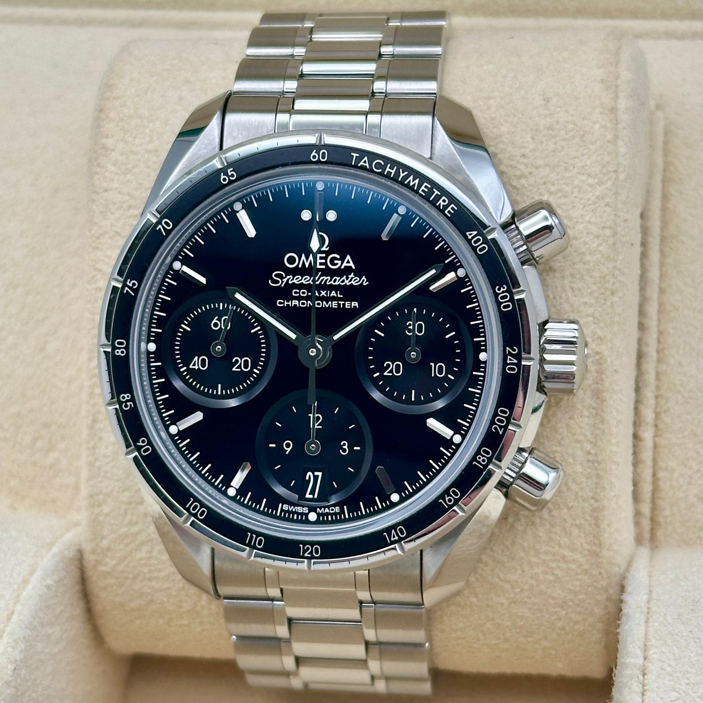 Speedmaster 38 Black Ref 324.30.38.50.01.001 2023
