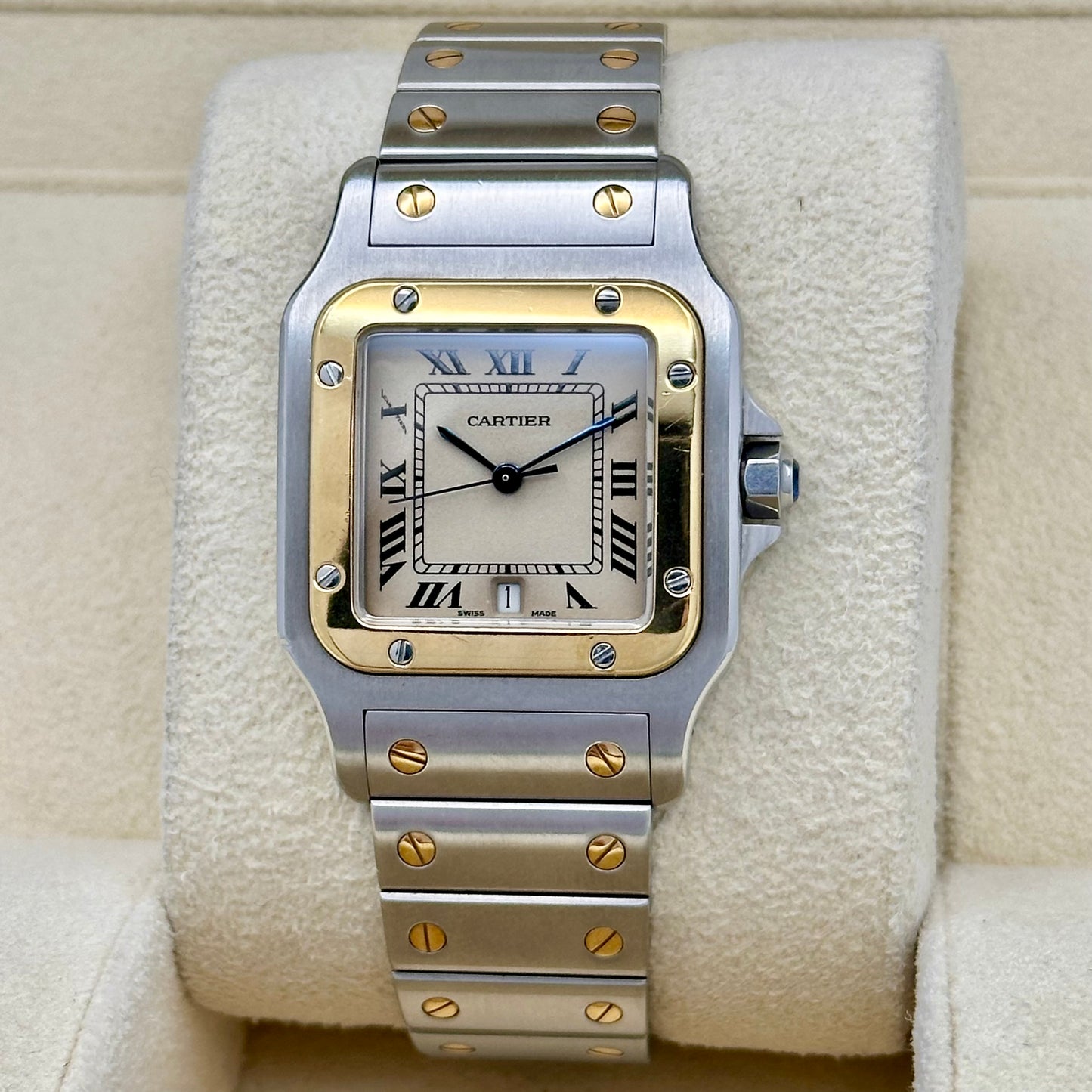 Santos Galbee Large 18K Yellow Gold Two Tone Ref W20011C4 1991