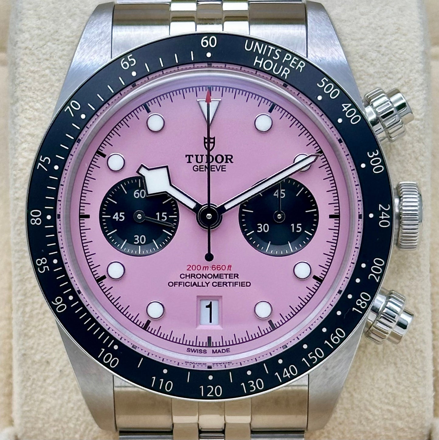 Black Bay 41 Chronograph Pink Flamingo Ref M79360N-0019 2025