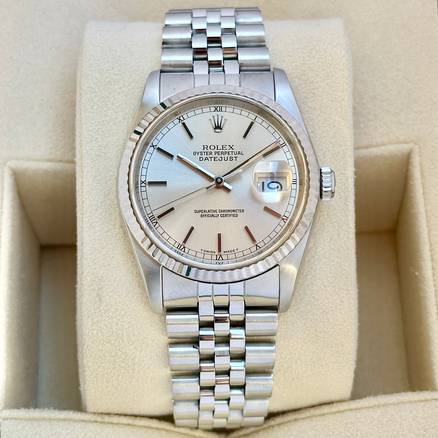 Datejust 36 Silver Ref 16234 1989