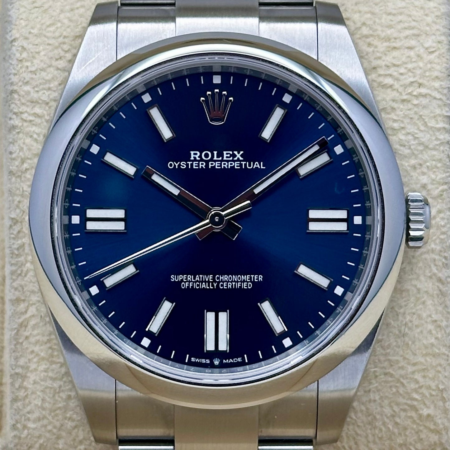 Oyster Perpetual 41 Sunburst Blue Dial Ref 124300 2022