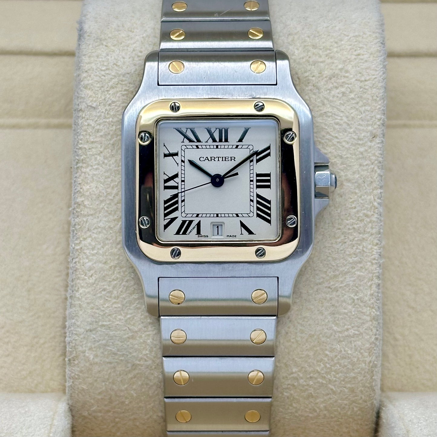 Santos Galbée Large 18K Yellow Gold Two Tone Ref 1566
