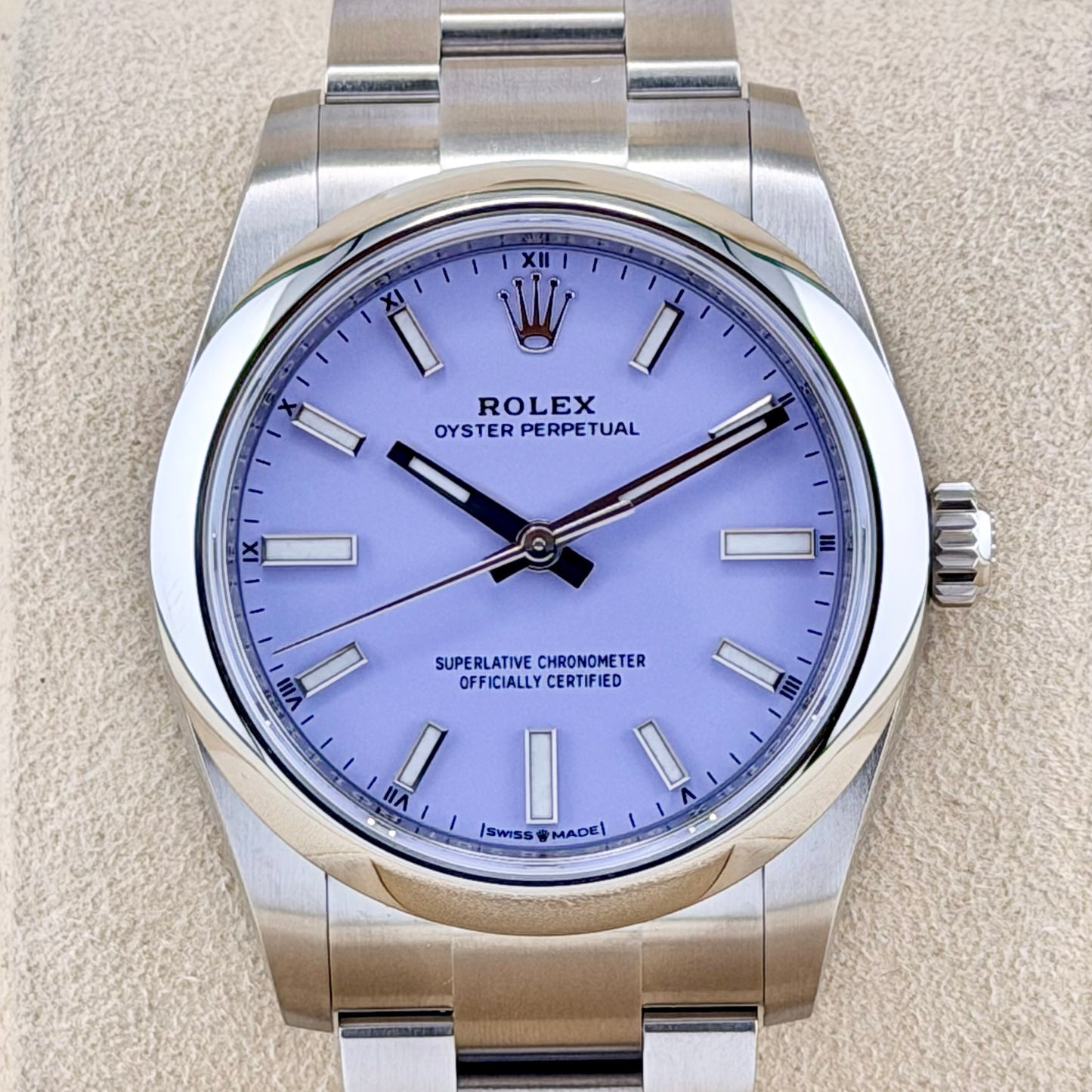 Oyster Perpetual 34 Lavender Dial Ref 124200 2025