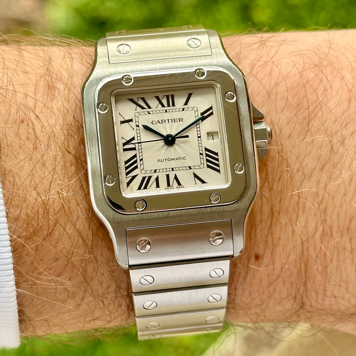 Santos Galbee Guilloché Automatic Ref 2319