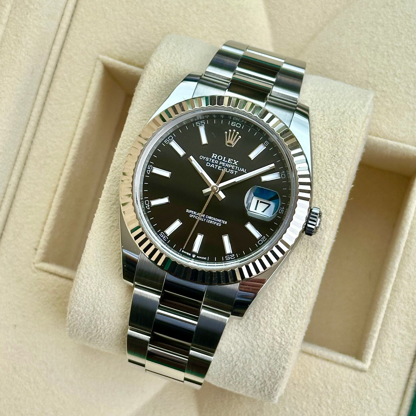 Datejust 41 Black Dial Ref 126334 2021