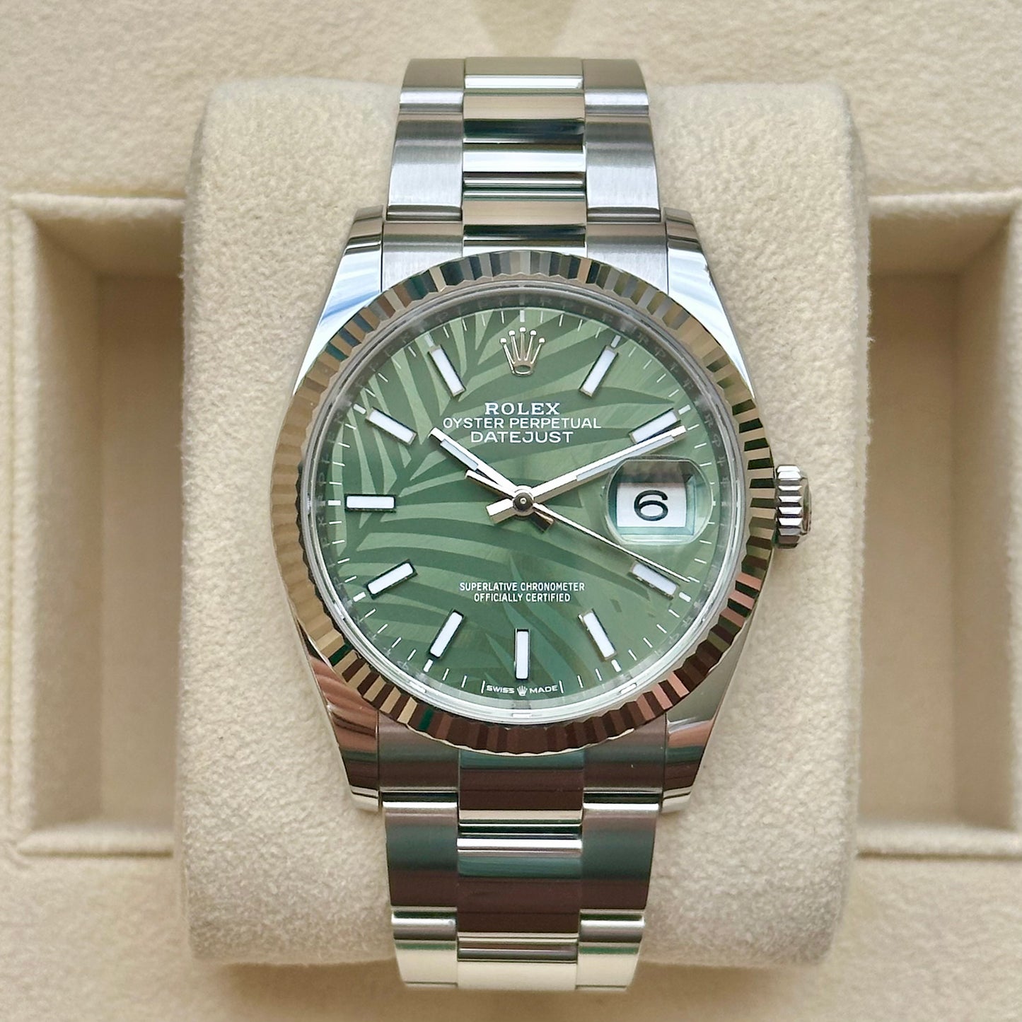 Datejust 36 Palm Motif Ref 126234 2022