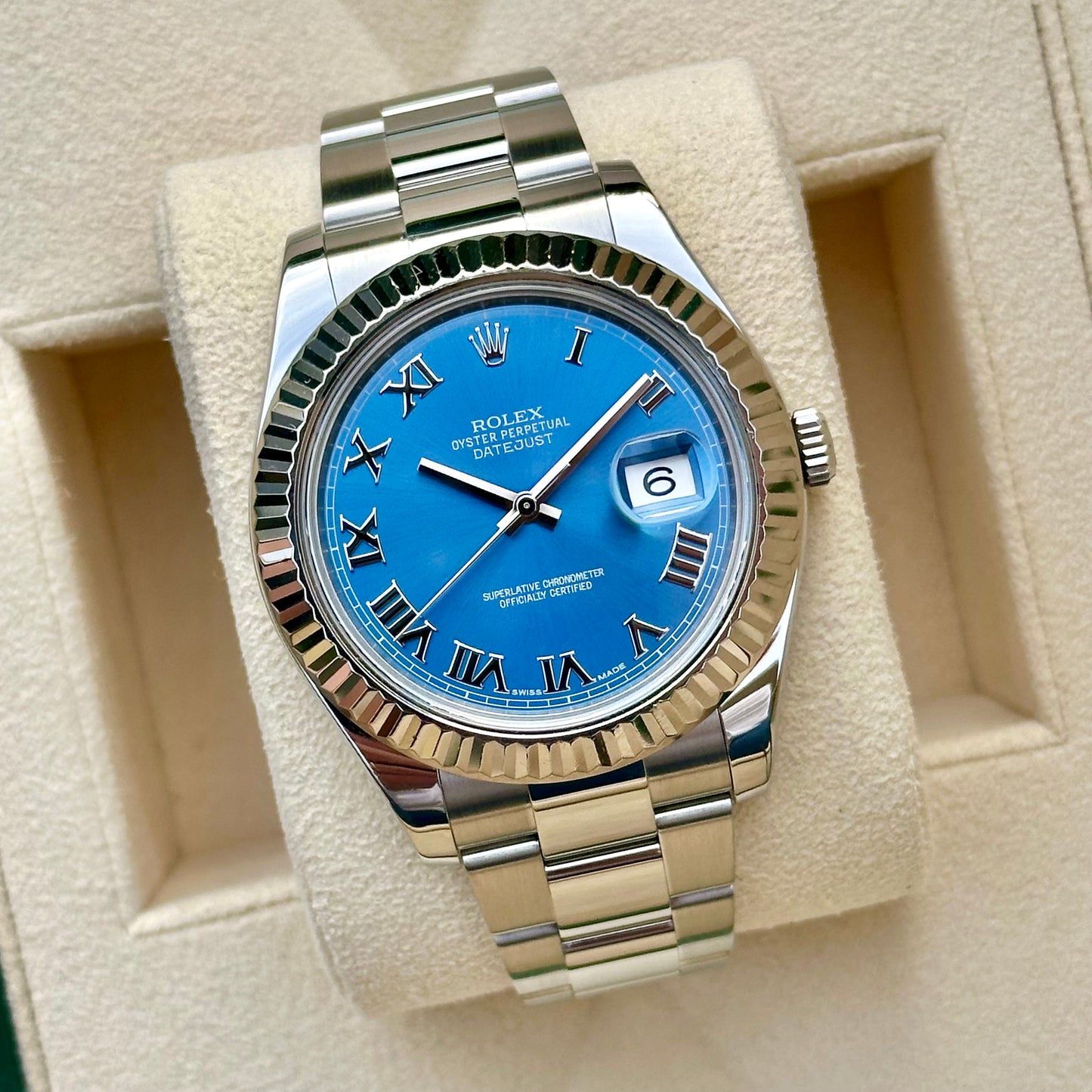 Datejust 41 II Azzurro Blue Ref 116334 2017