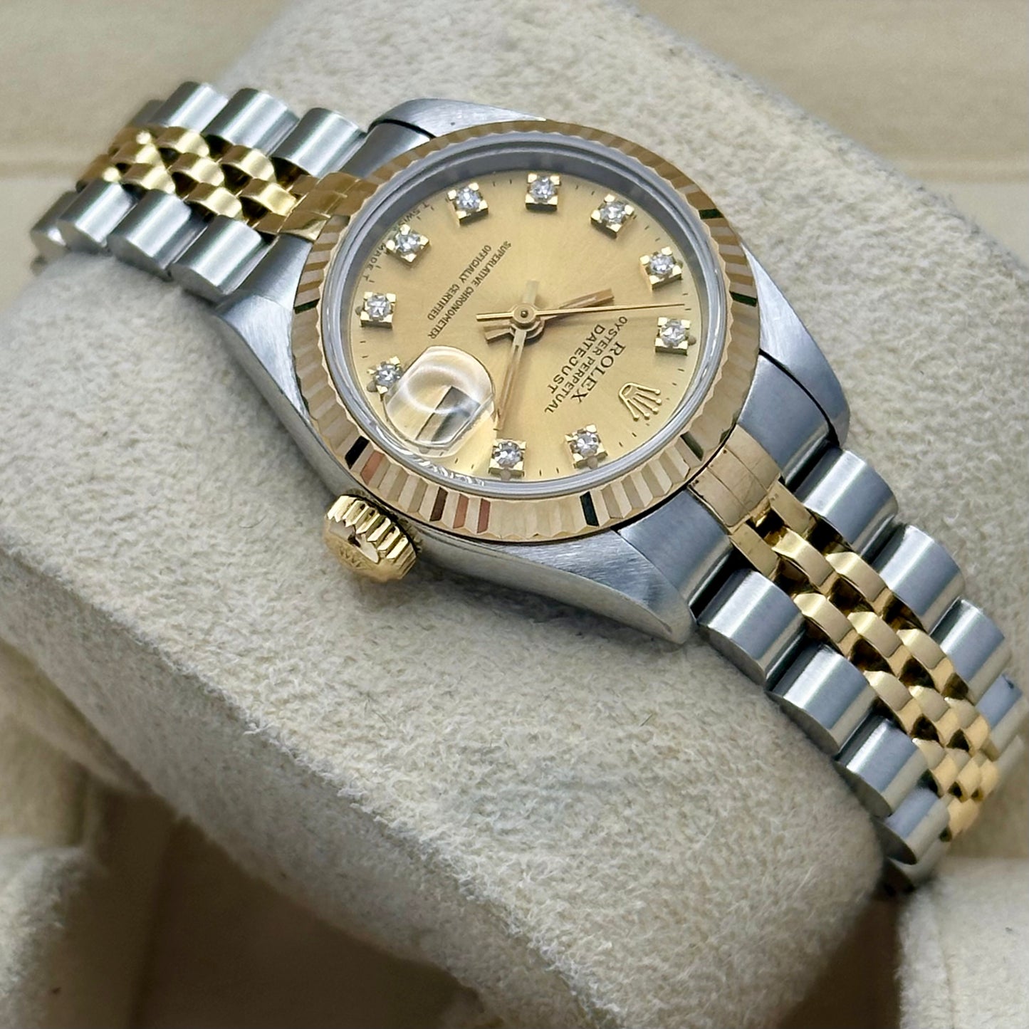 Lady-Datejust 26 Champagne Diamond Ref 69173G