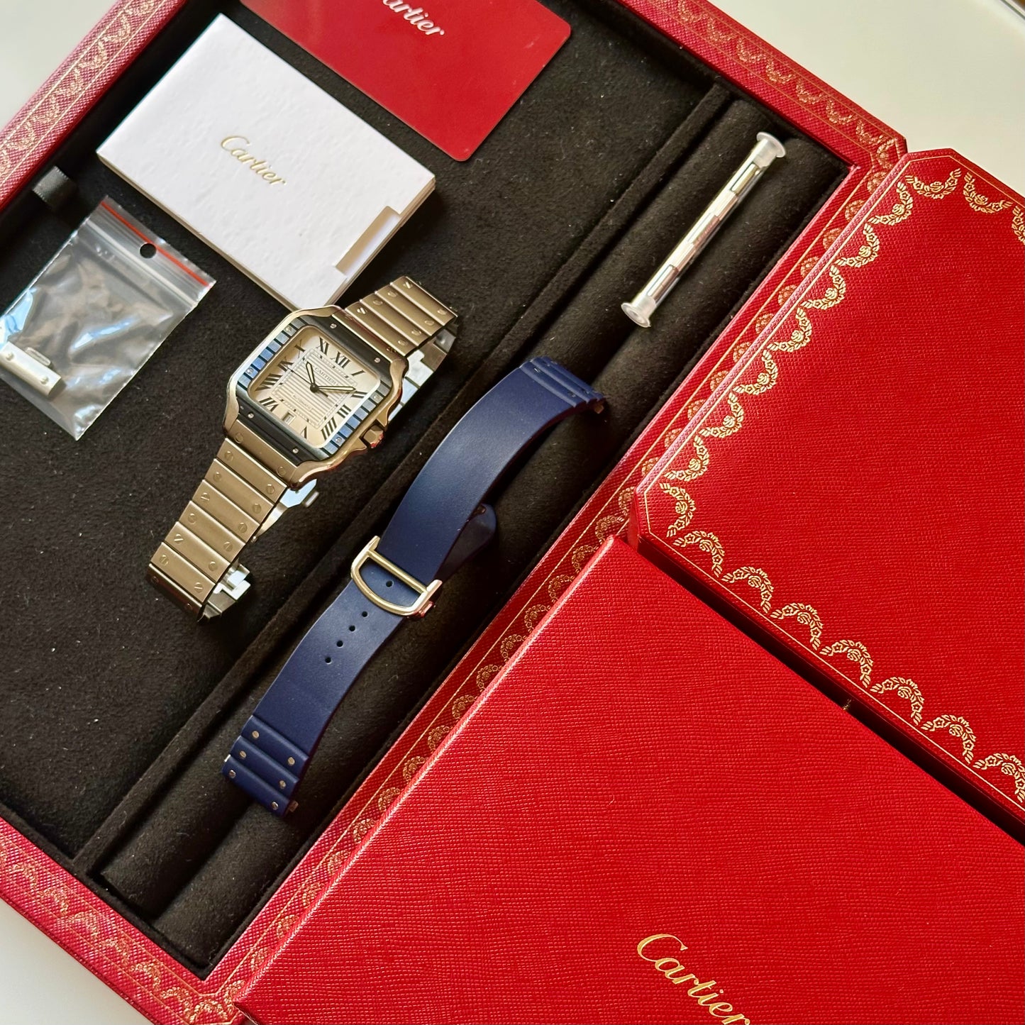 Santos Large PVD Blue Romans Ref WSSA0047 2022