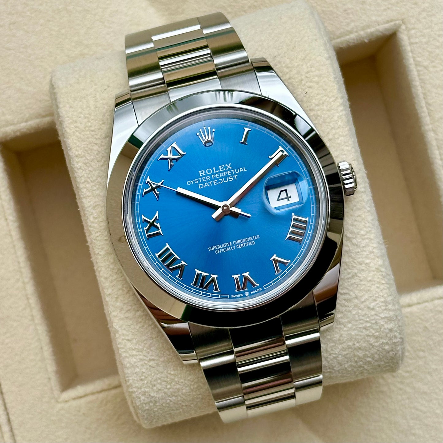 Datejust 41 Azzurro Blue Ref 126300 2021