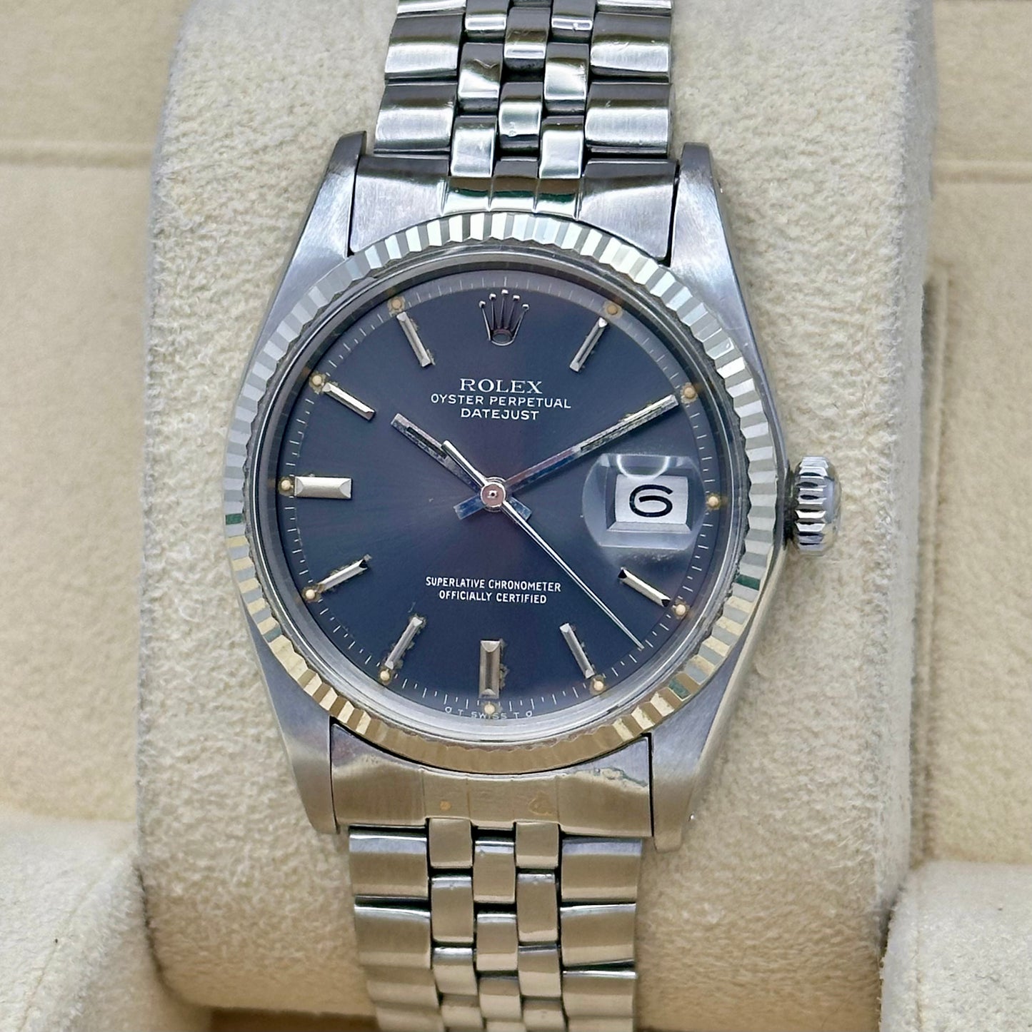 Datejust 36 Ghost Grey Sigma 18K White Gold Ref 1601 1974