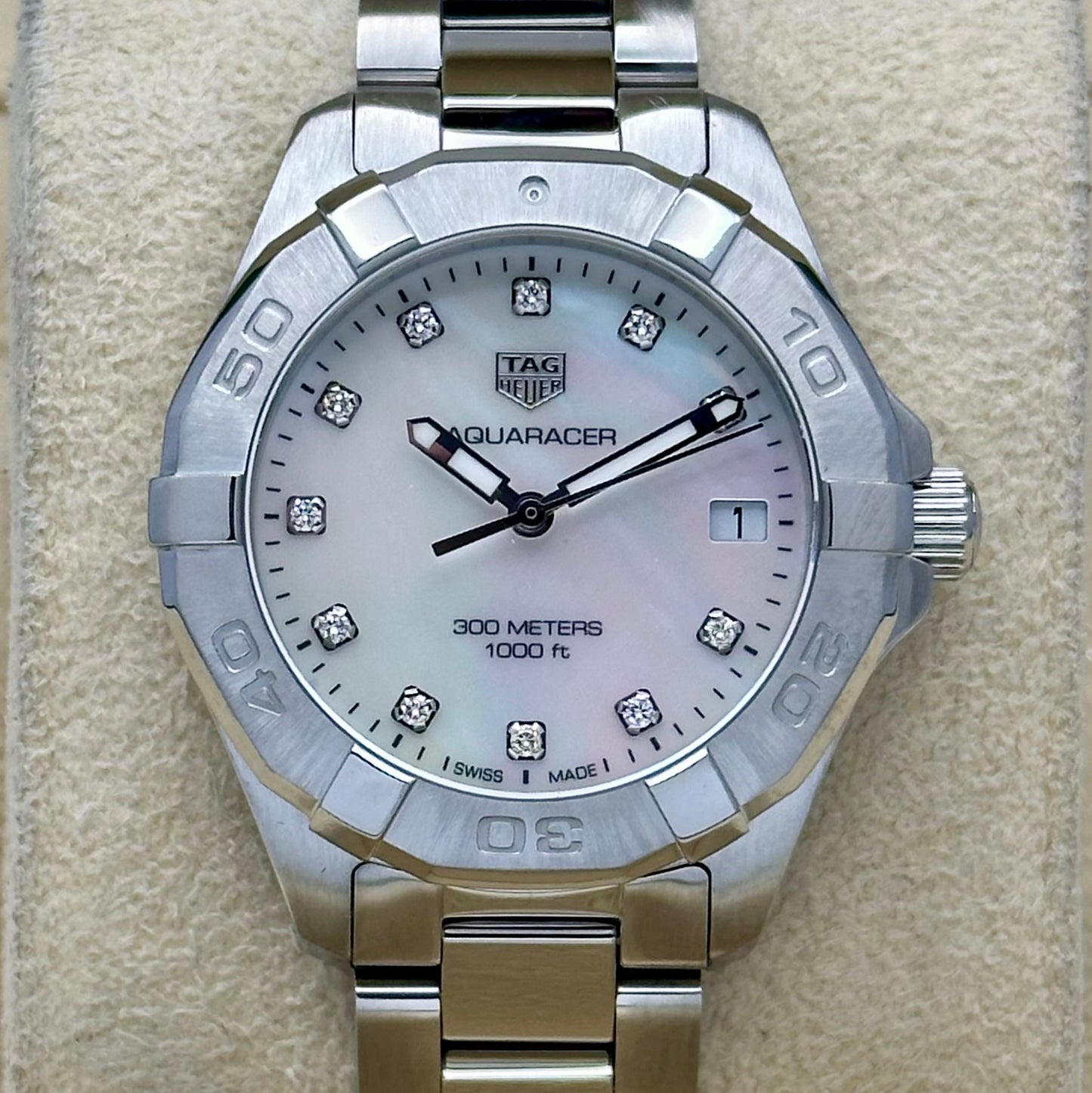 Aqua Racer Ladies Mother Of Pearl Diamond Ref WBD1314.BA0740 2020