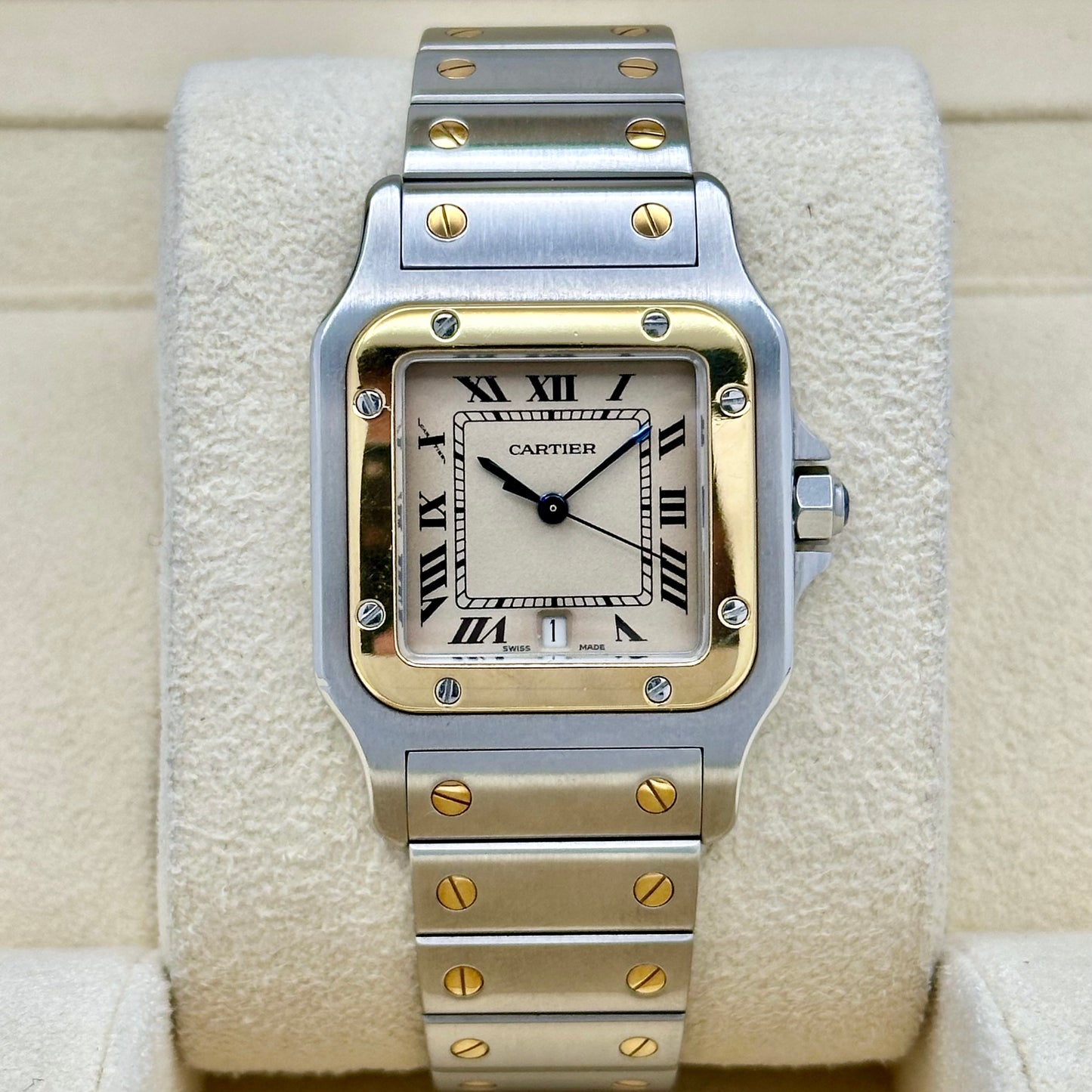 Santos Galbee Large 18K Yellow Gold Two Tone Ref W20011C4 1991