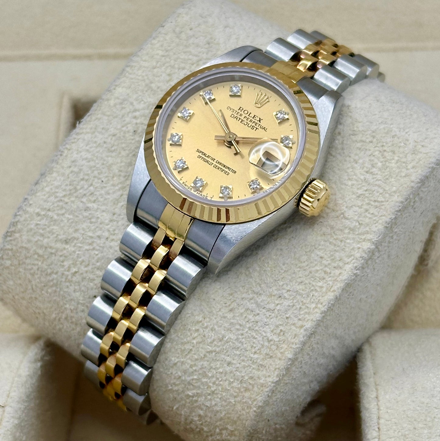 Lady-Datejust 26 Champagne Diamond Ref 69173G