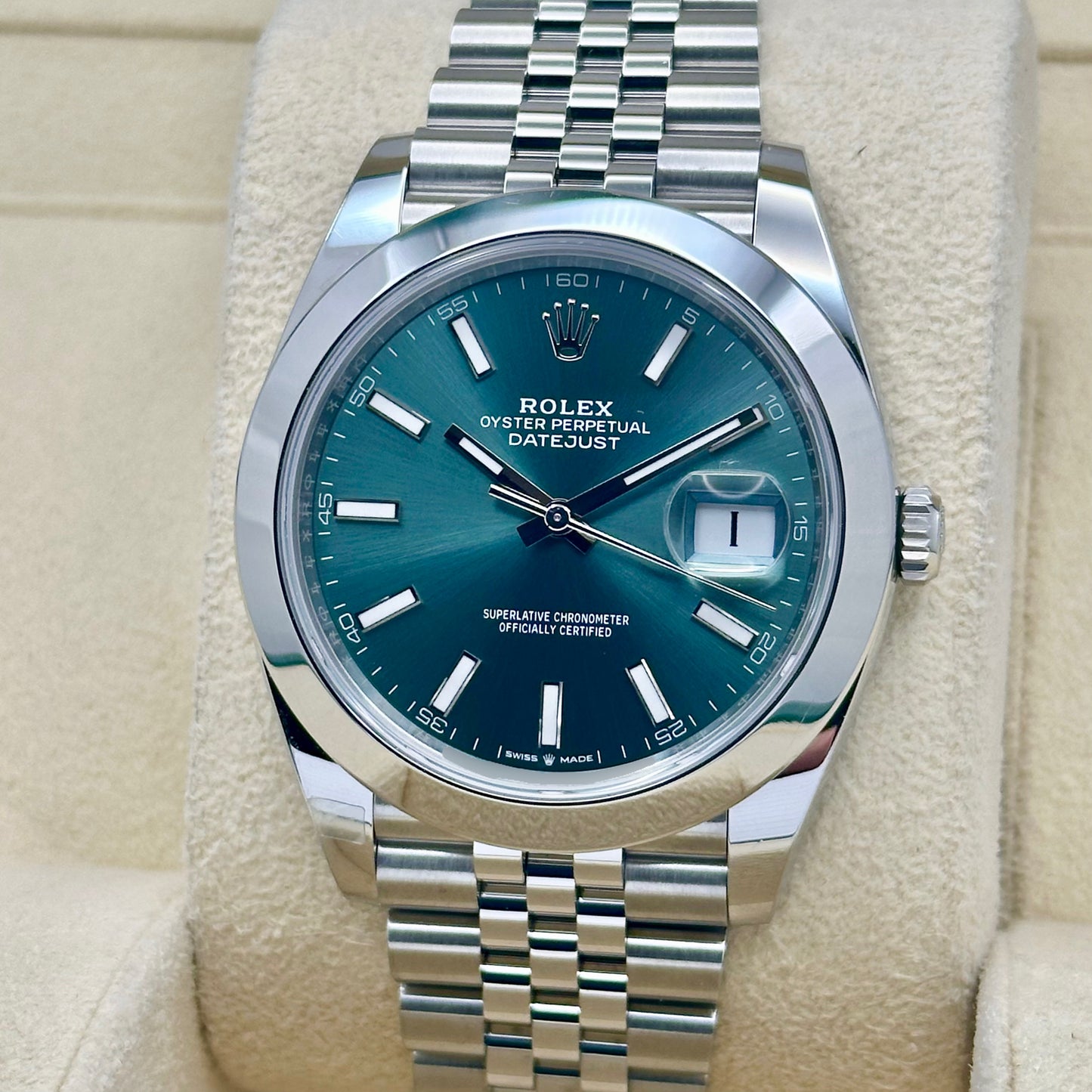 Datejust 41 Mint Green Jubilee Ref 126300 2025