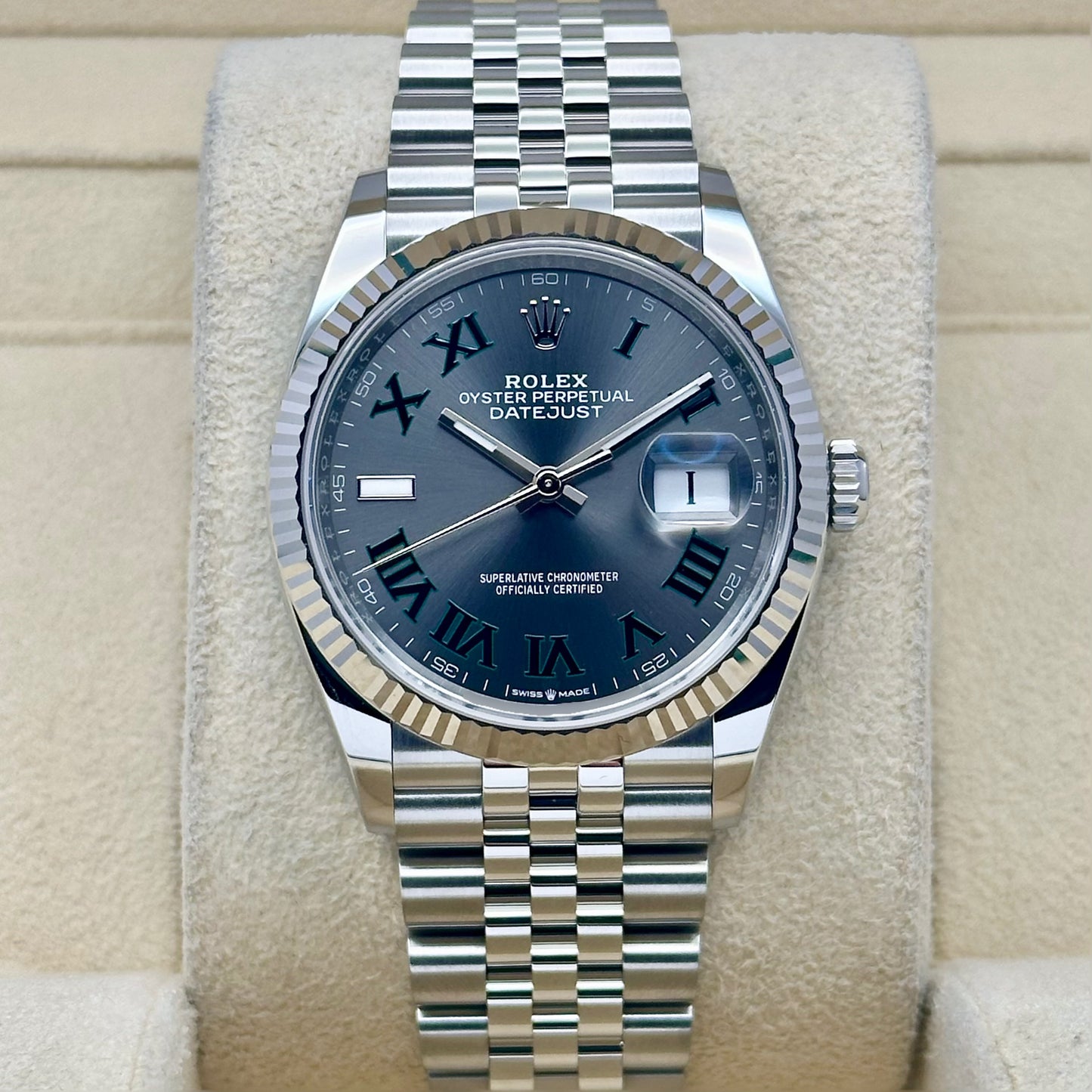 Datejust 36 Wimbledon 18K White Gold Ref 126234 2026