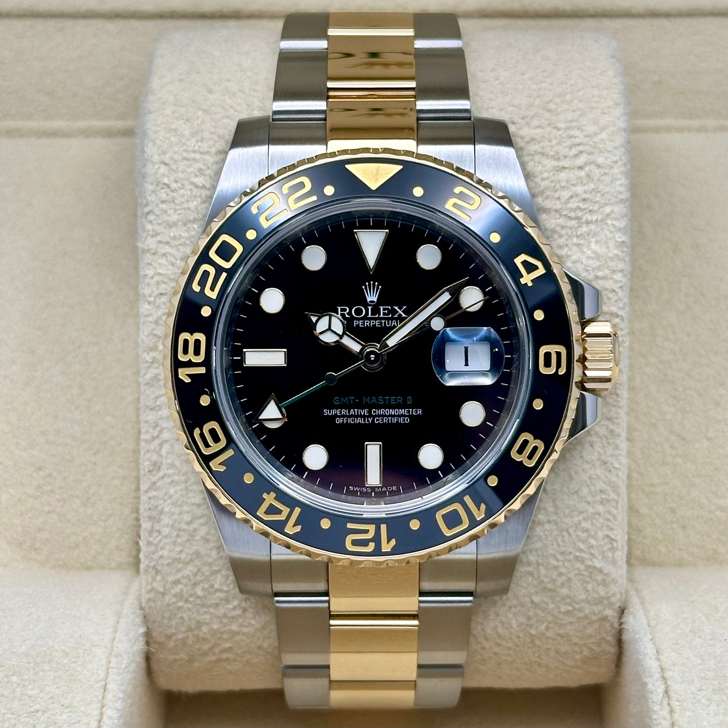 GMT Master II 18K Yellow Gold Ref 116713LN 2010