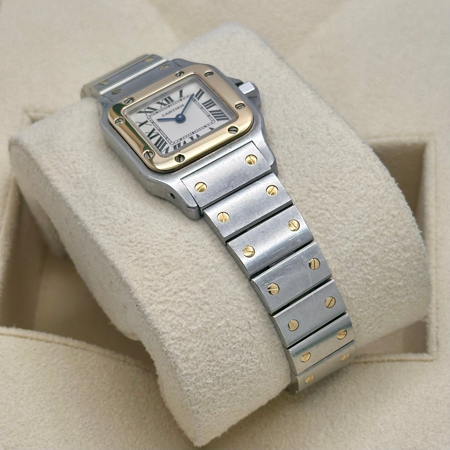 Santos Galbée White Romans 18K Yellow Gold Ref W20012C4 2008