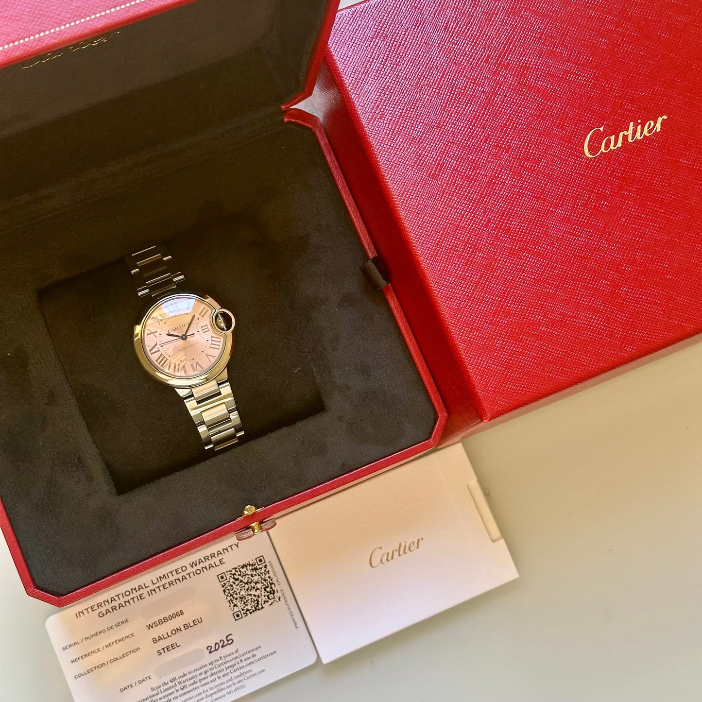 Ballon Bleu De Cartier Pink Romans Ref WSBB0068 2025