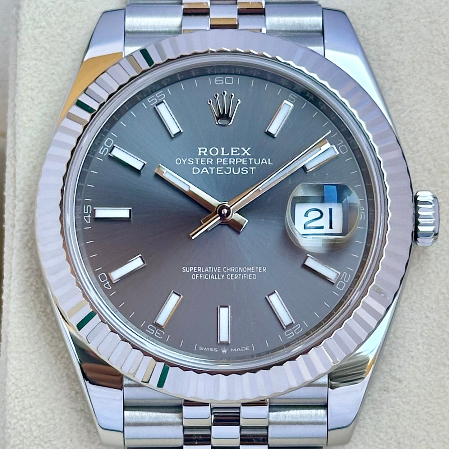 Datejust 41 Rhodium Ref 126334 2018