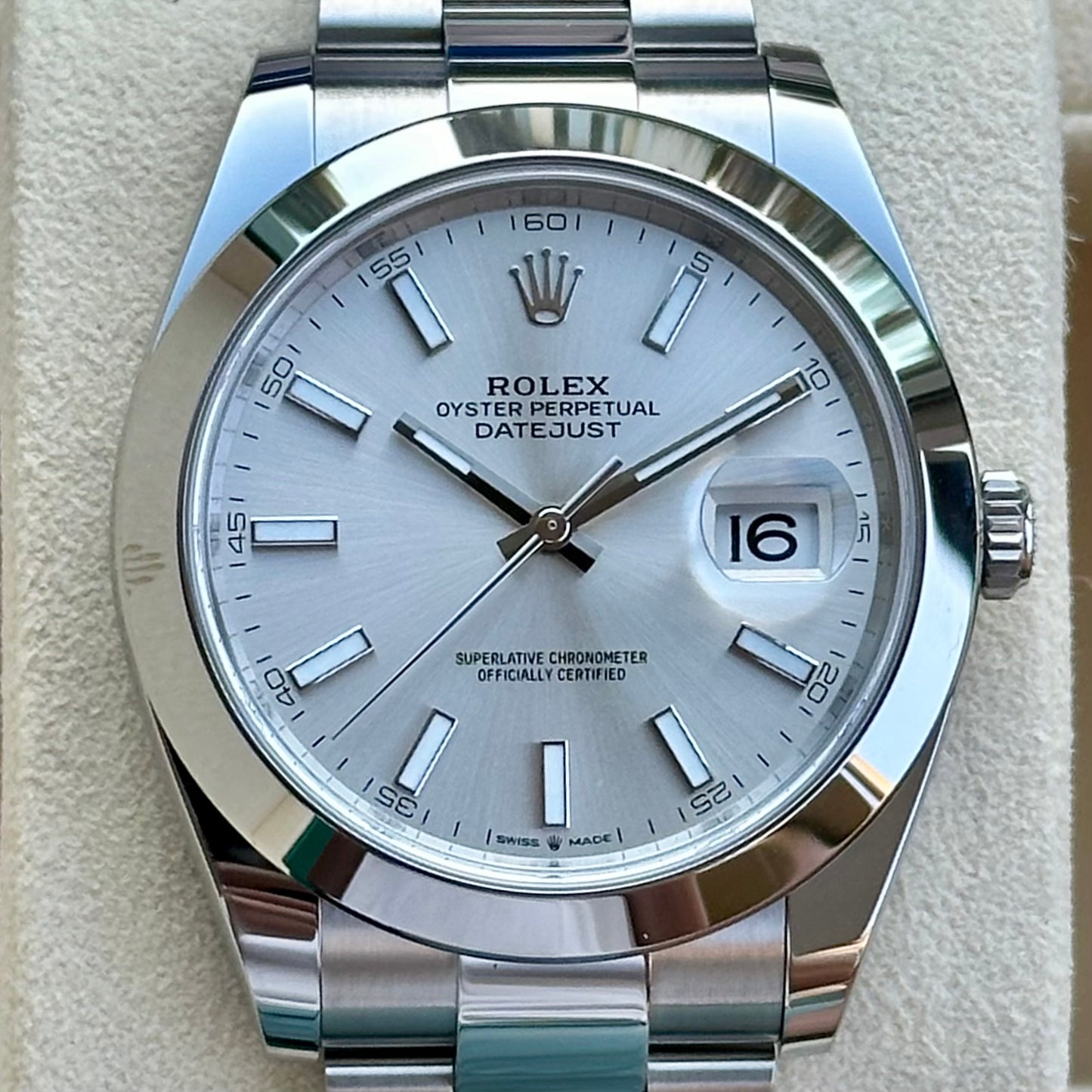 Datejust 41 Silver Sunburst Ref 126300 2023