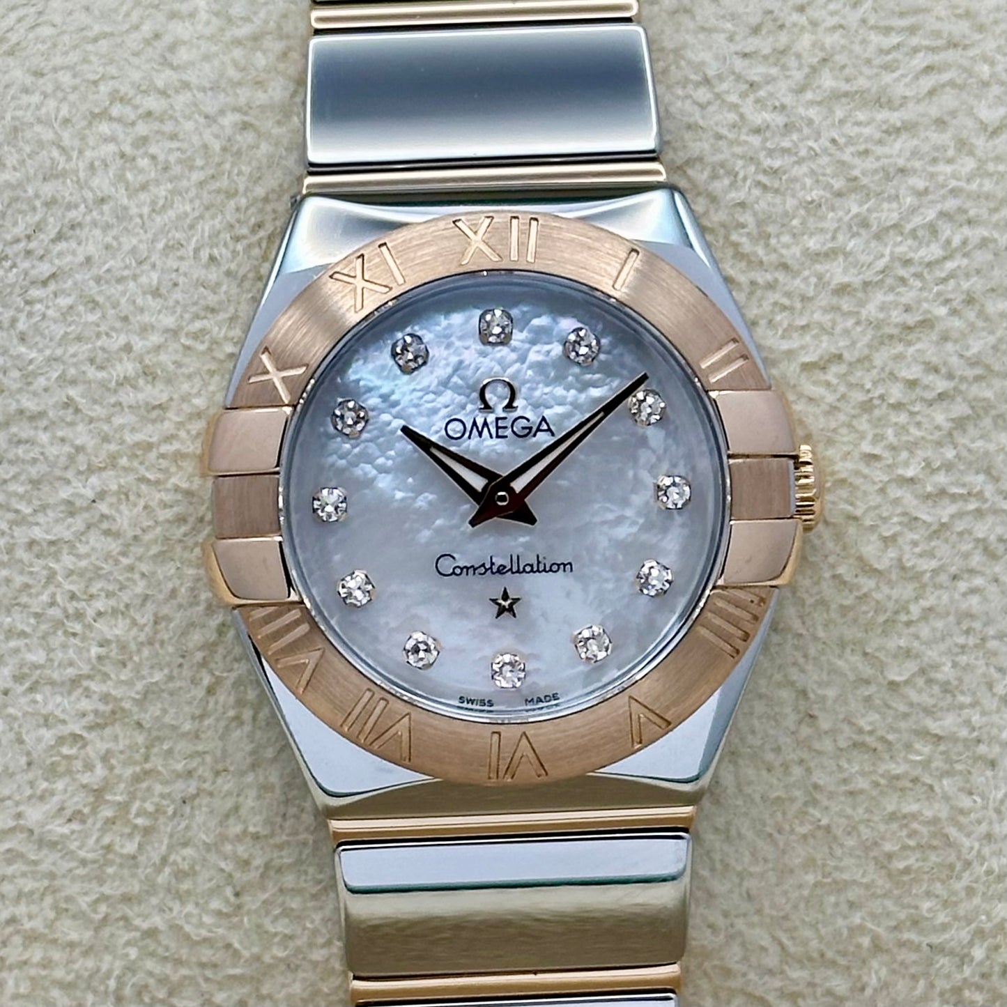 Constellation Ladies Mother Of Pearl Diamond Dial Ref 131.20.25.60.55.001
