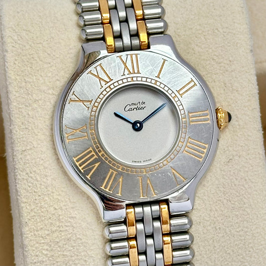 Must De Cartier 21 Two Tone Ref 123000P 1990